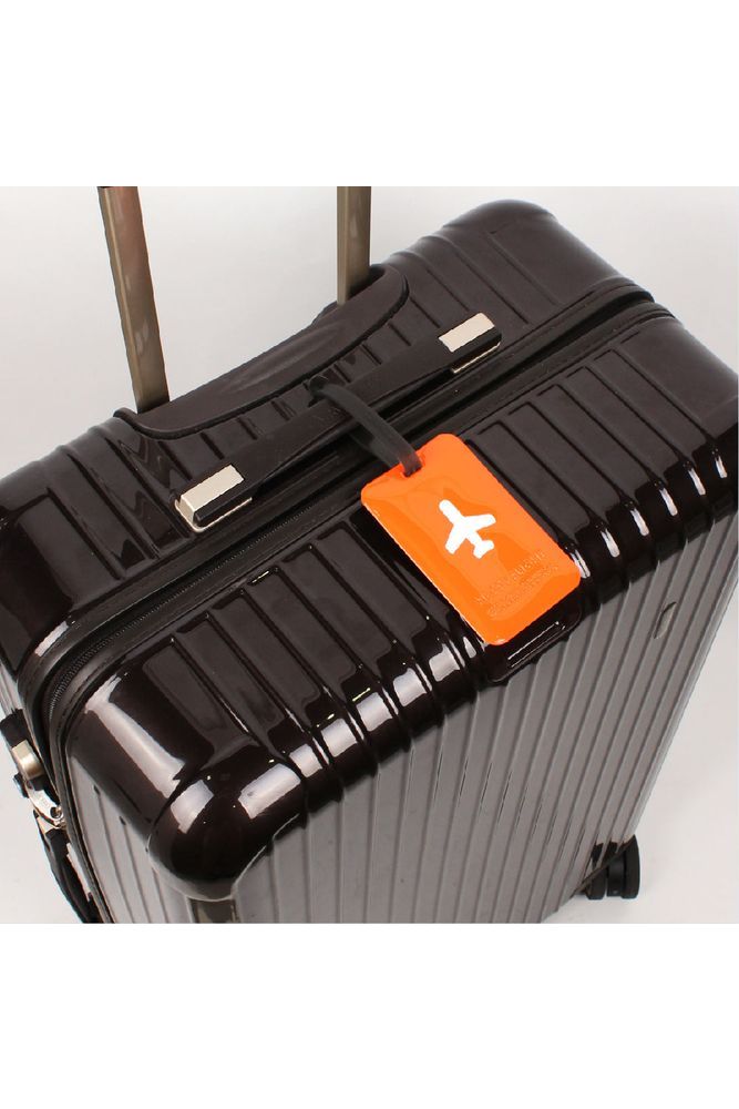SQUARE LUGGAGE TAG - ORANGE