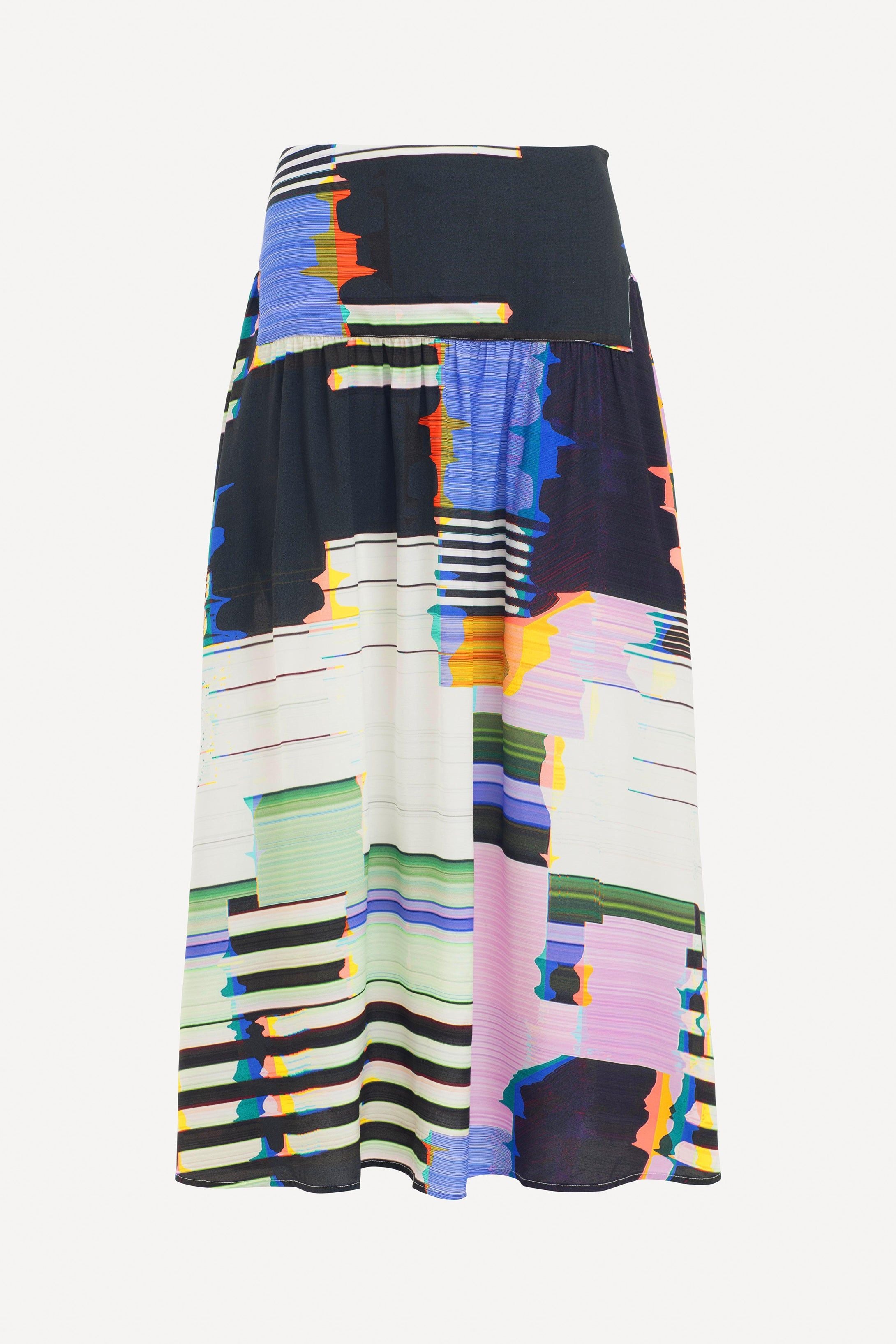 Berg Skirt - Glitch Print