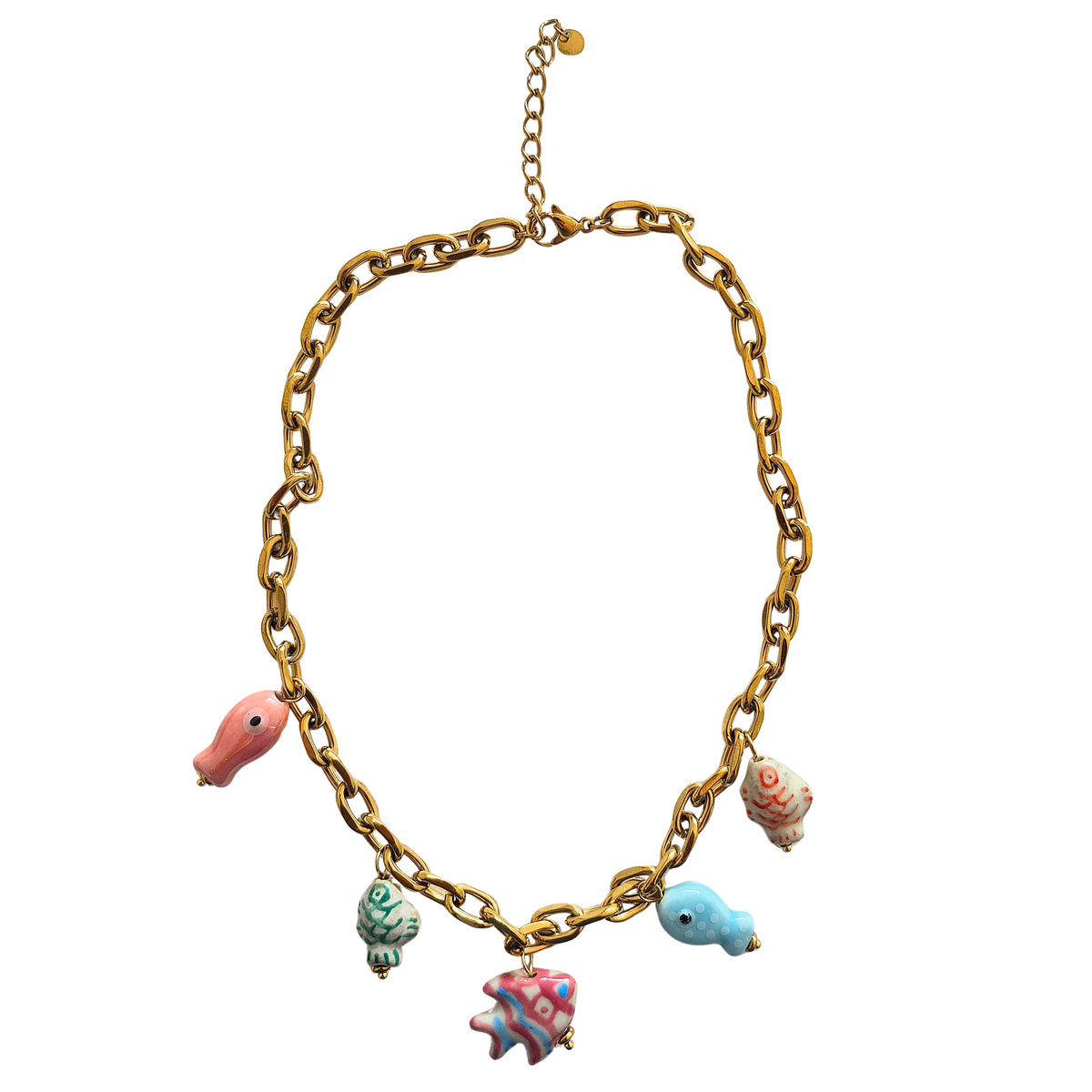 Zoda Gold Plated Charm Necklace
