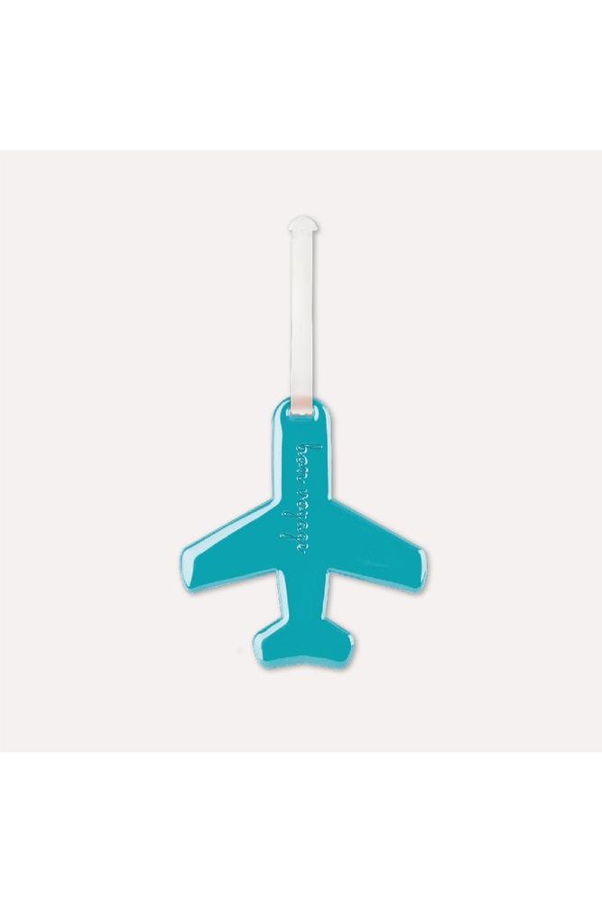 LUGGAGE TAG AIRPLANE - BLUE