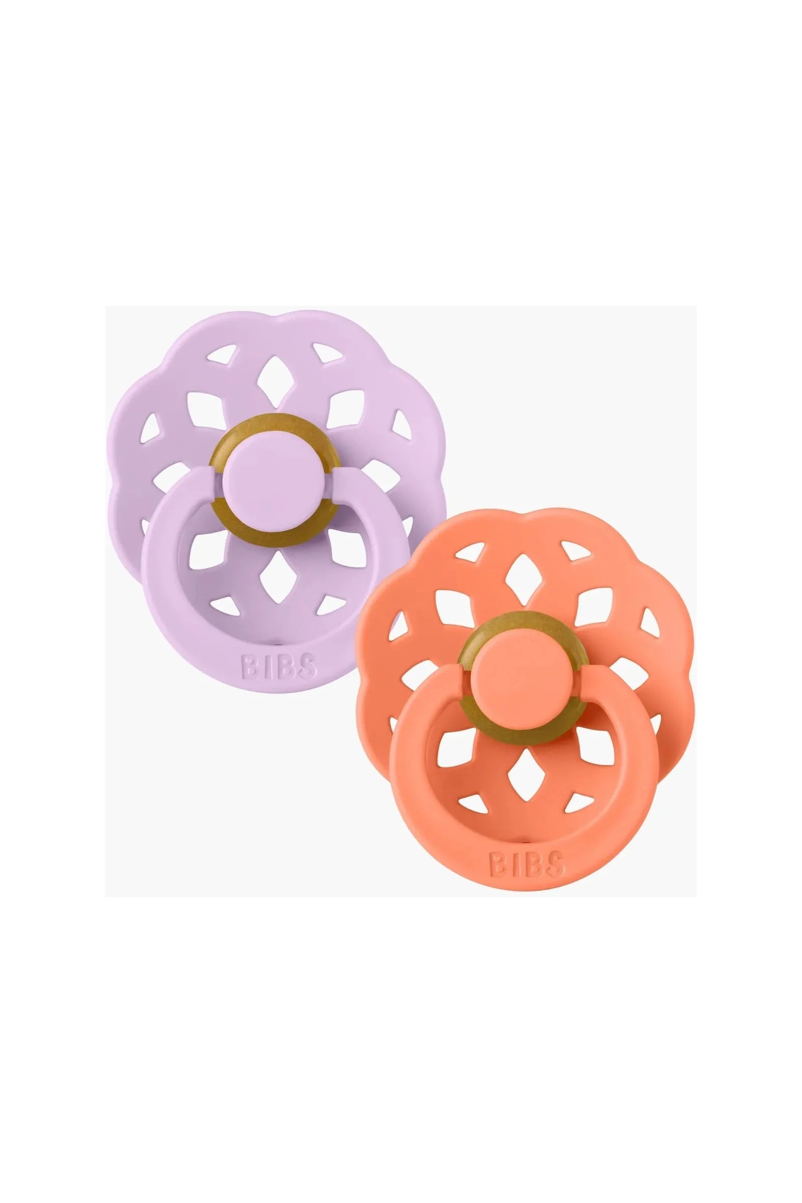 BIBS Boheme Pacifier - Papaya/Violet Sky