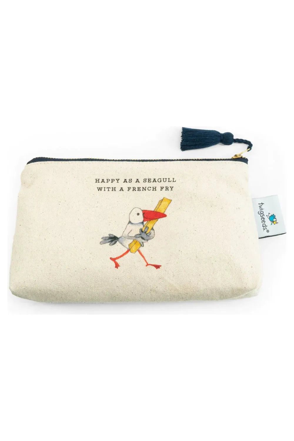 Twigseeds Pouch - Happy as a Seagull with a French Fry
