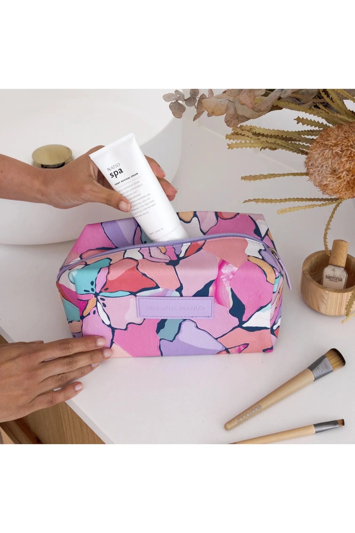 Box Make Up Bag - Willow