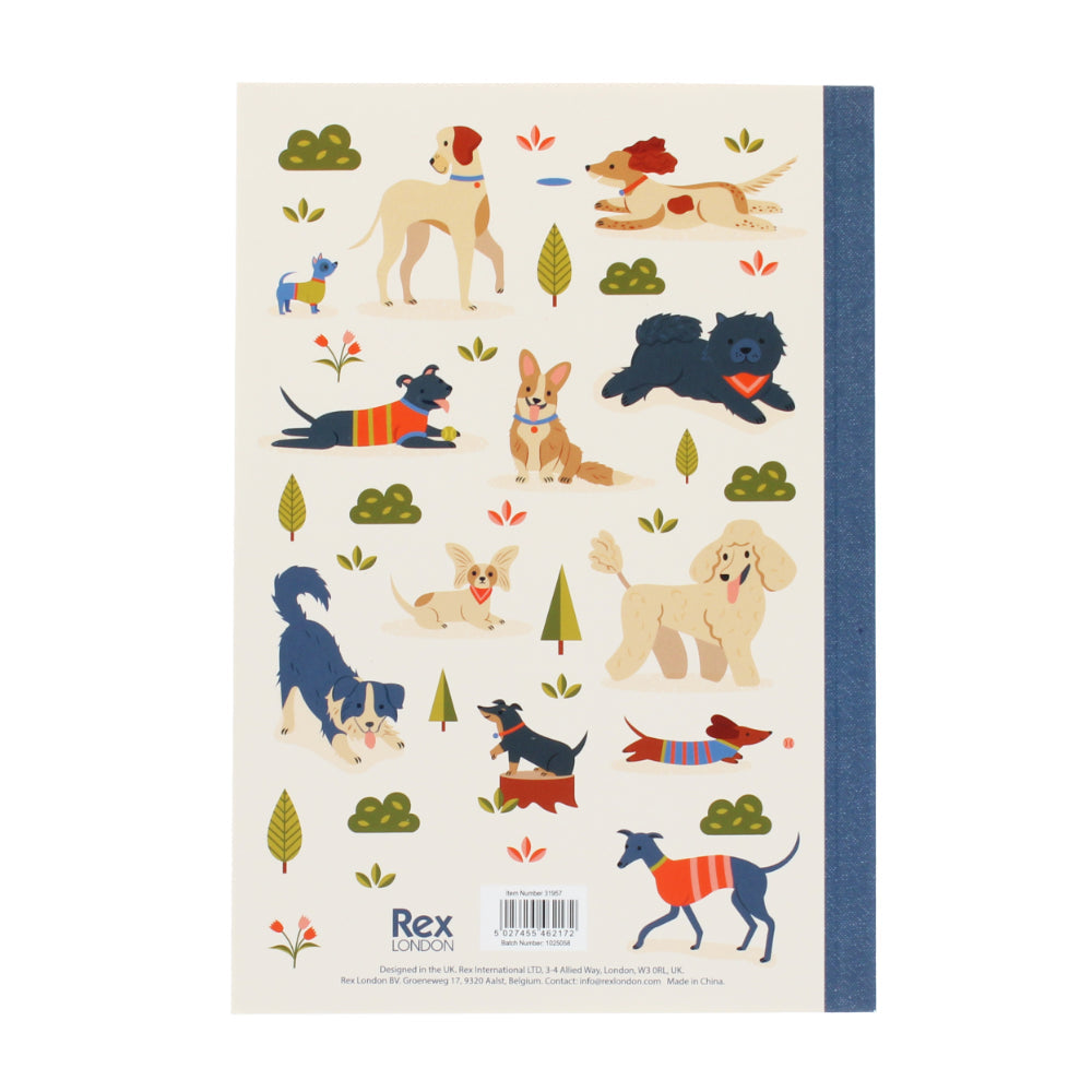 Rex London A5 Notebook - Dog Park