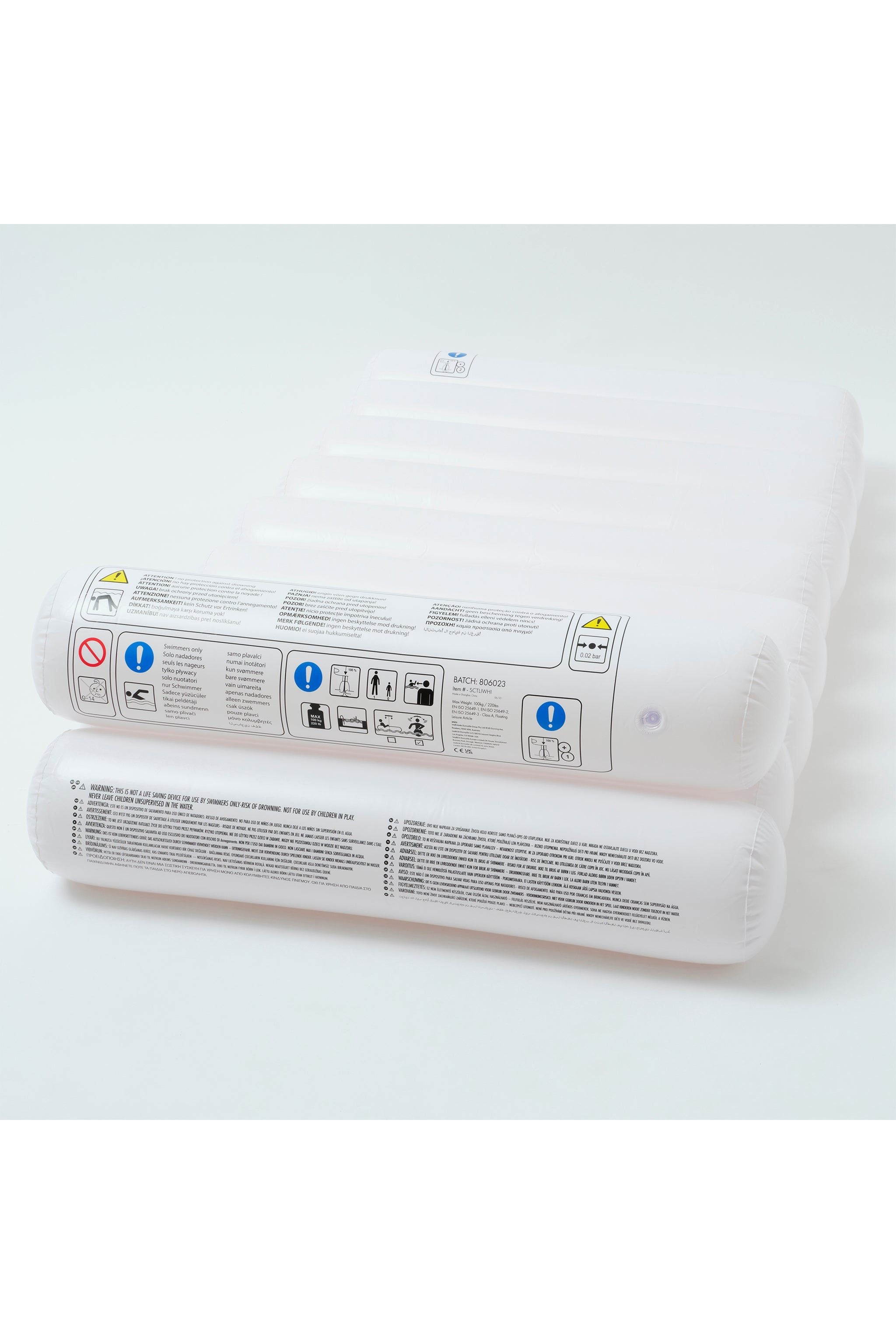 The Resort Tube Lilo Float White on White
