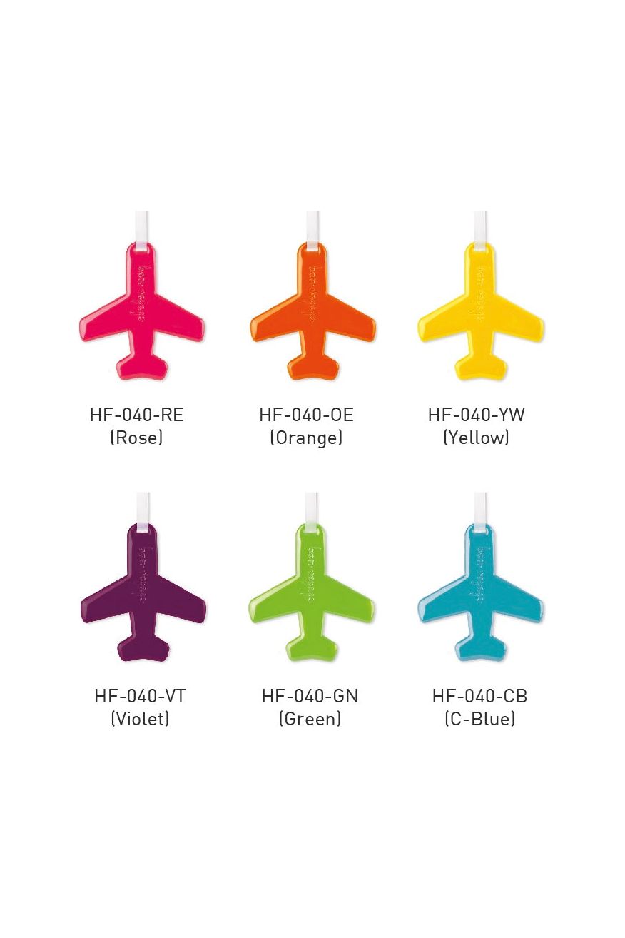 LUGGAGE TAG AIRPLANE - GREEN