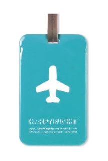SQUARE LUGGAGE TAG - BLUE
