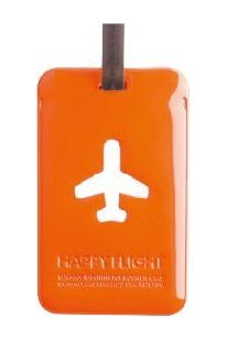 SQUARE LUGGAGE TAG - ORANGE