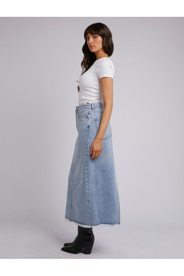 RAY MAXI SKIRT - LIGHT BLUE