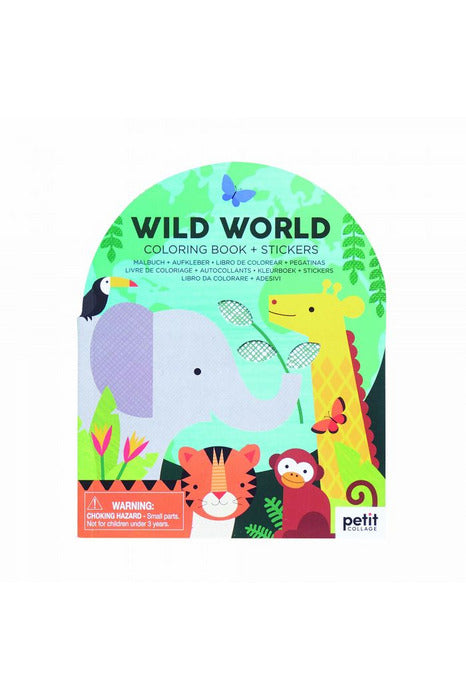 Wild World - Colouring Book + Stickers