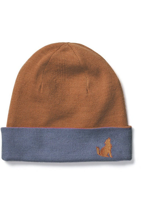 Reversible Beanie - Indigo/Rust