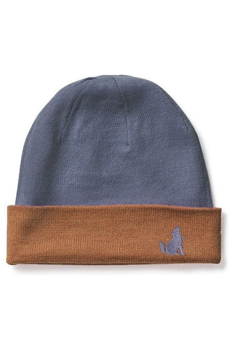 Reversible Beanie - Indigo/Rust