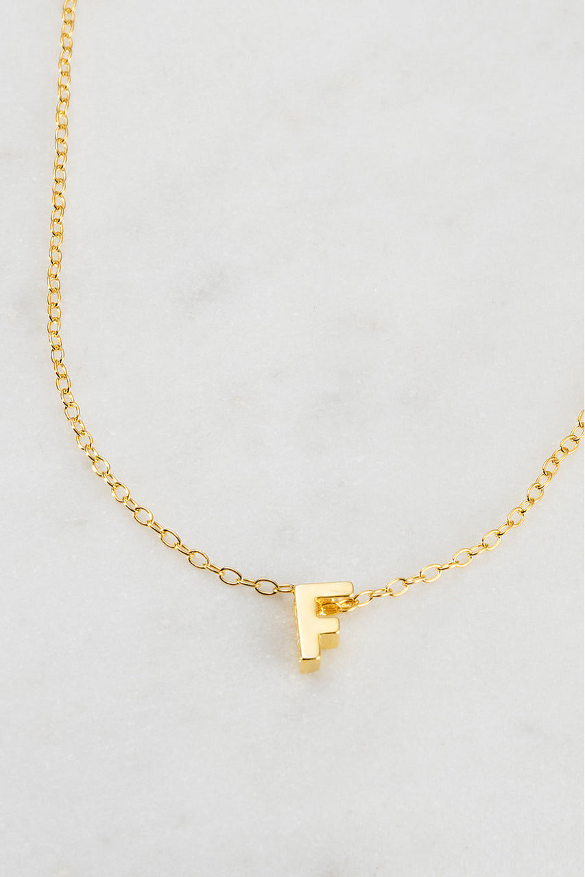 LETTER NECKLACE  - F