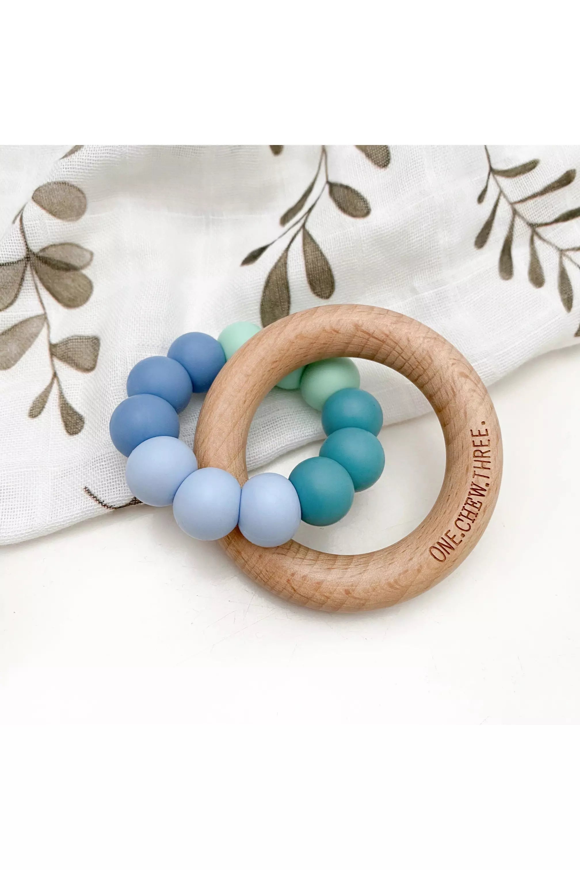 Duo Rattle and Teether - Ocean Ombre