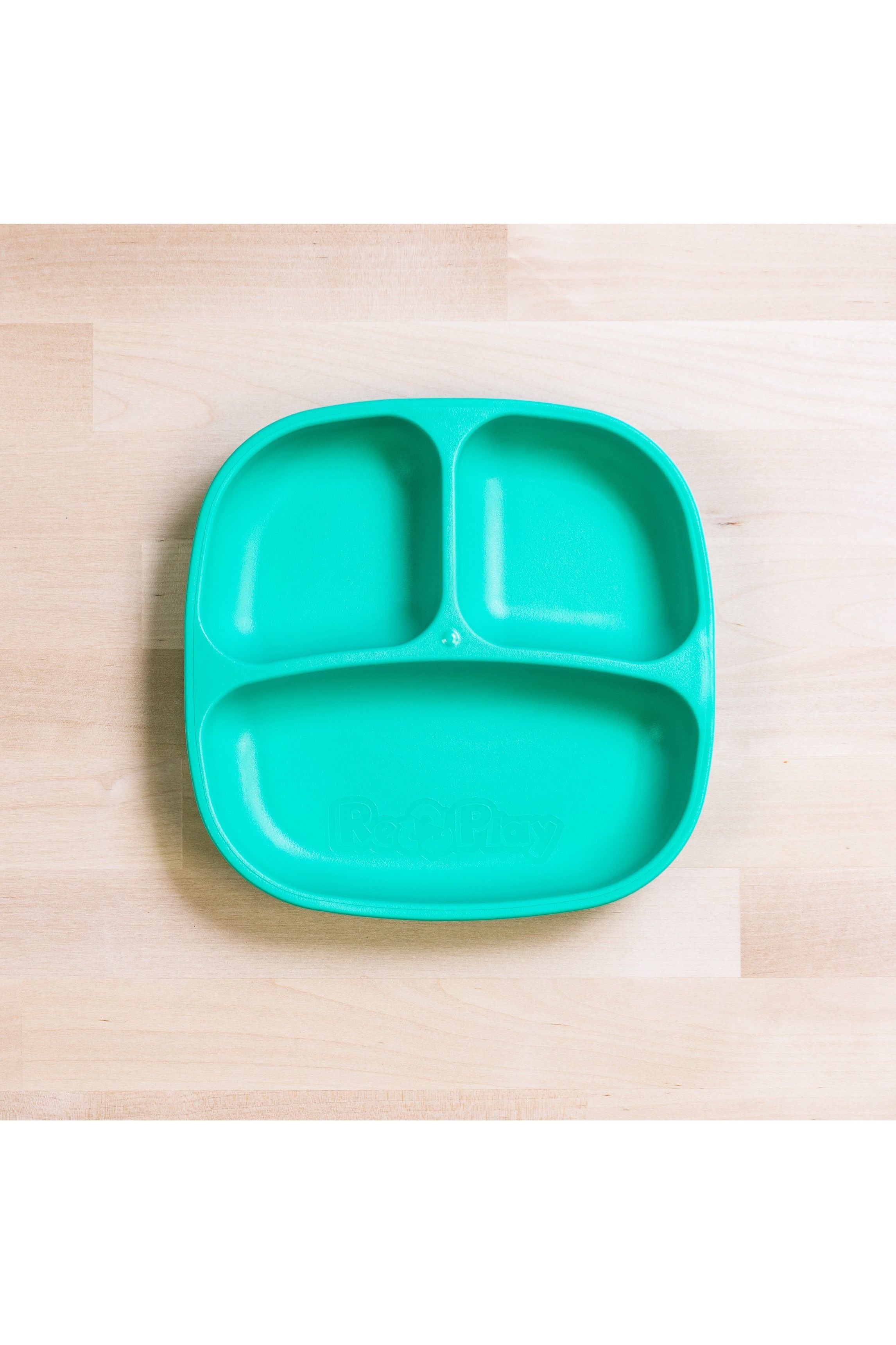 Re-Play Divided Plate - Aqua