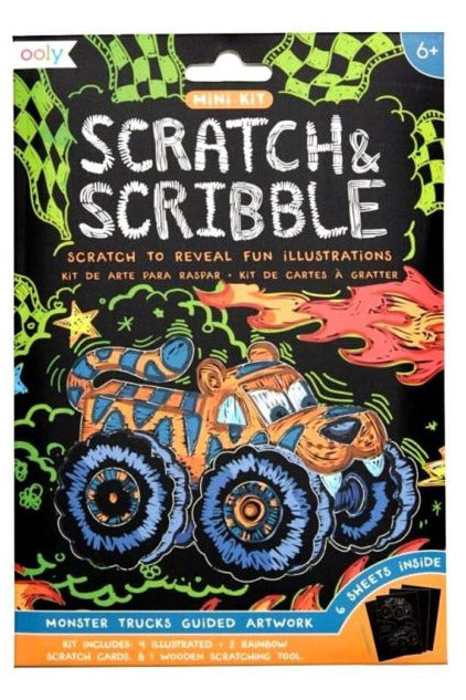 Mini Scratch & Scribble - Monster Trucks