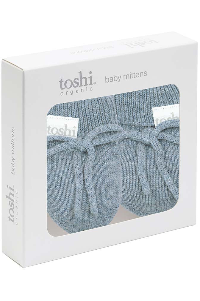 Toshi Organic Baby Mittens - Storm