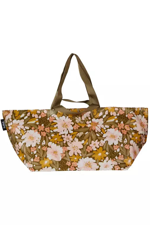 Kollab Beach Bag - Khaki Floral