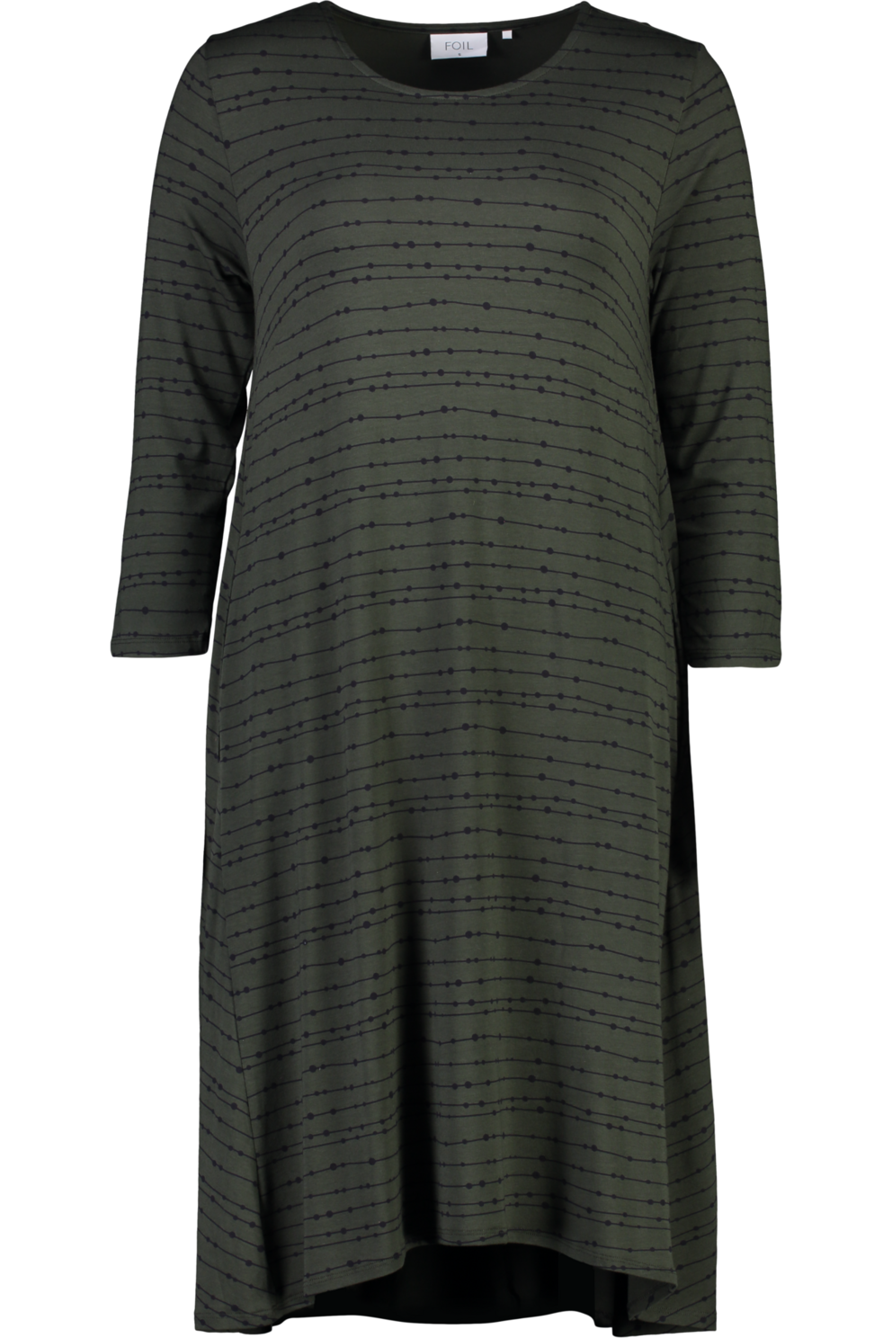 SWING BOTH WAYS DRESS - KHAKI STRIPE