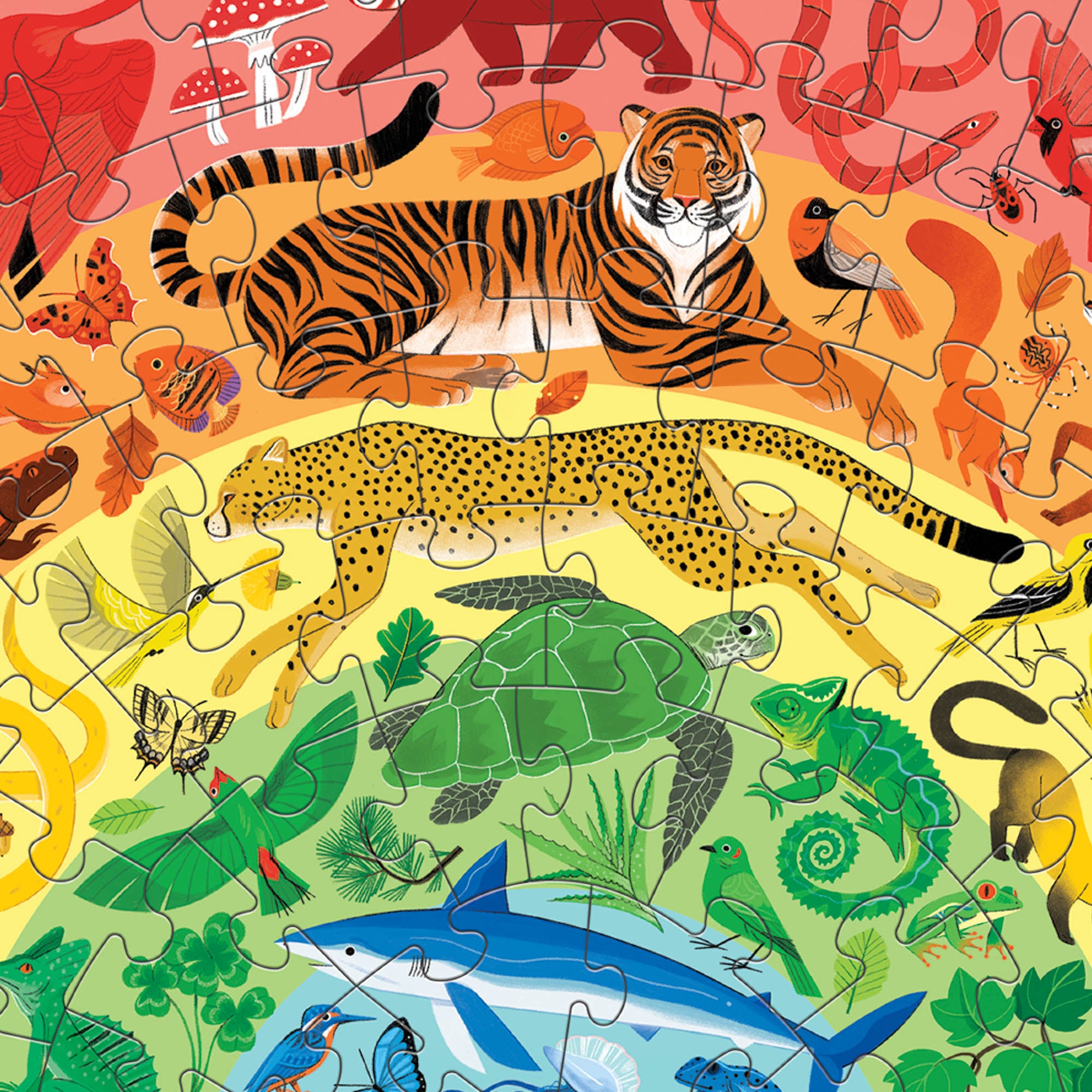 Rainbow Puzzle 100 pc - Animals