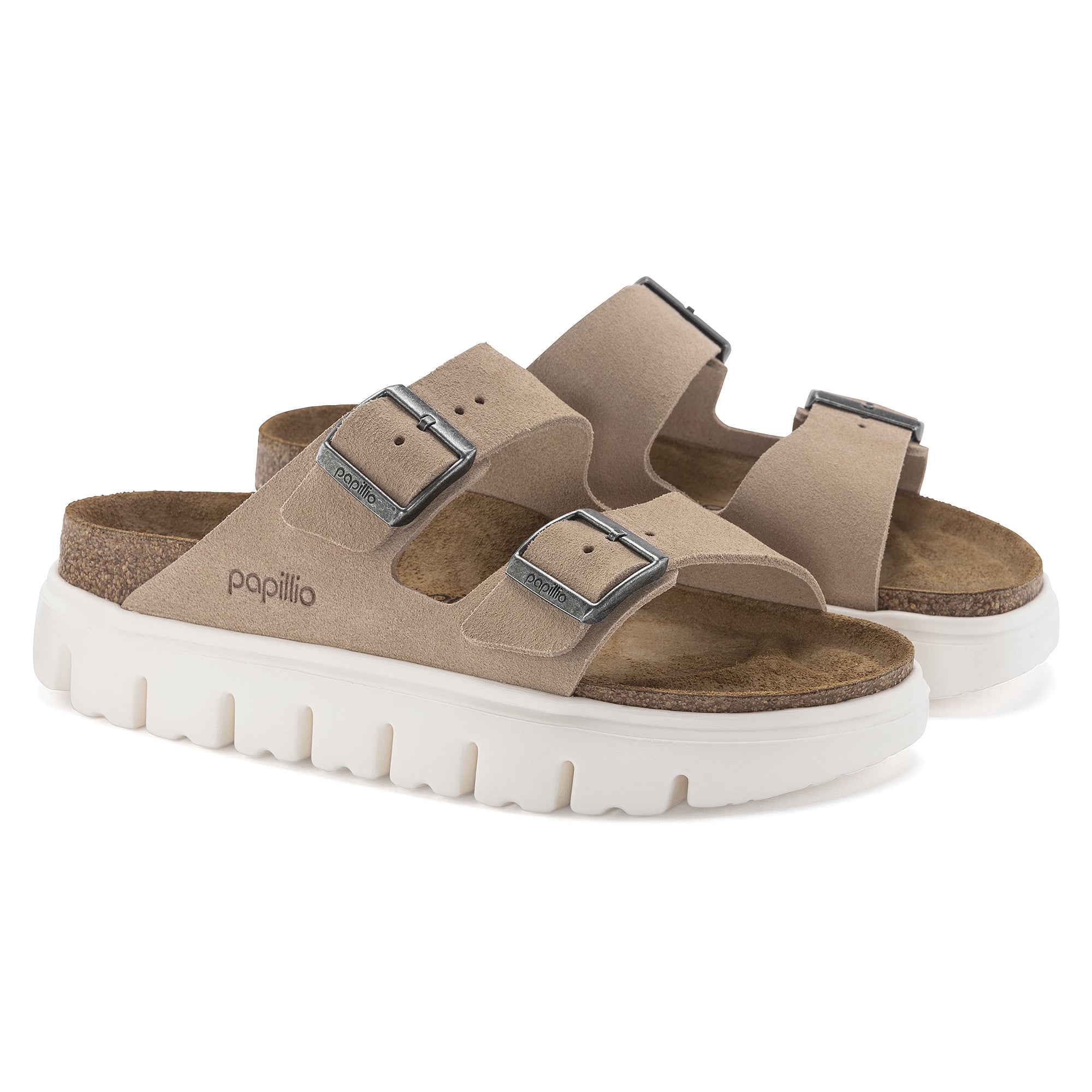 Arizona Chunky Warm Sand Suede Leather - Narrow