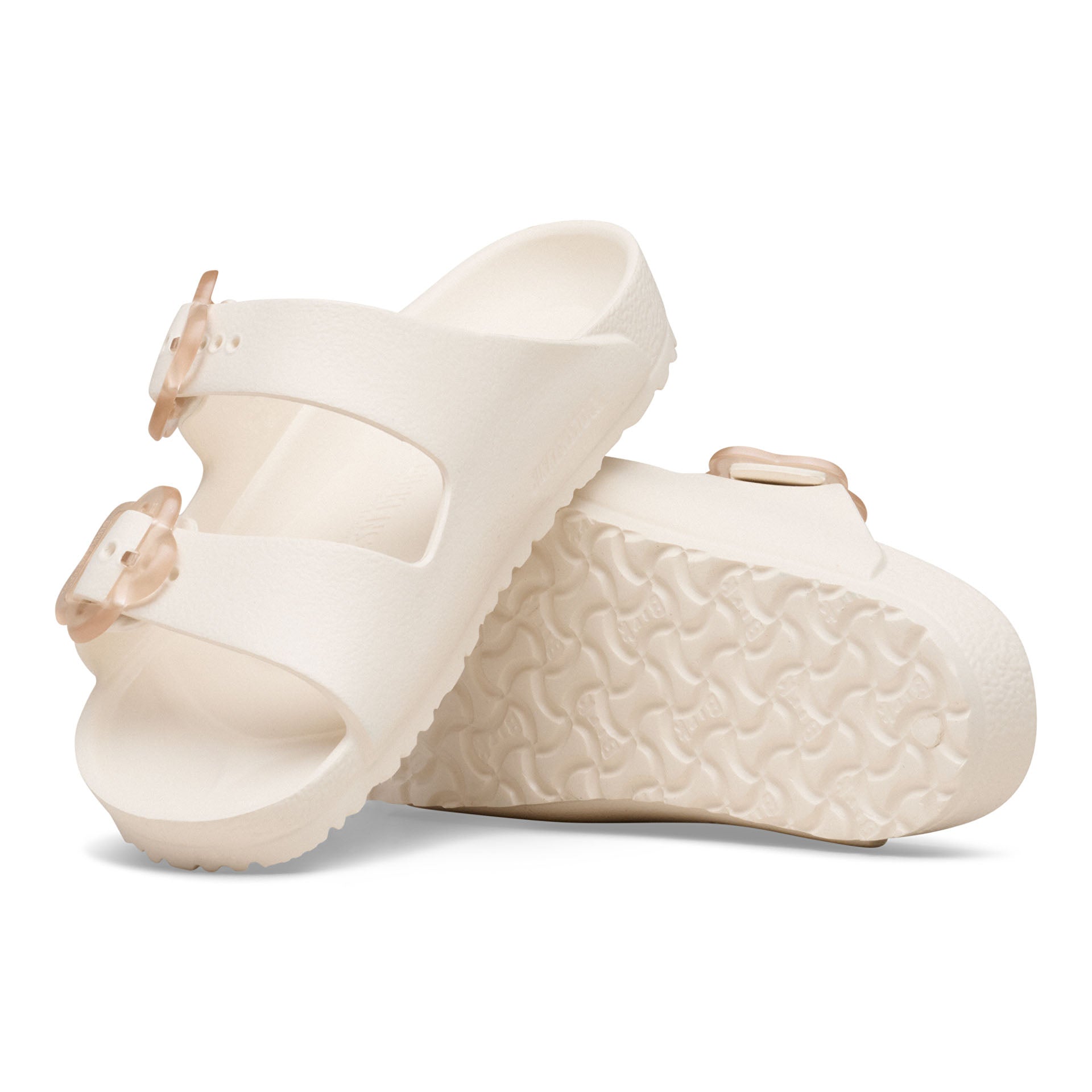 Arizona Kids Flower Buckle EVA Narrow - Eggshell