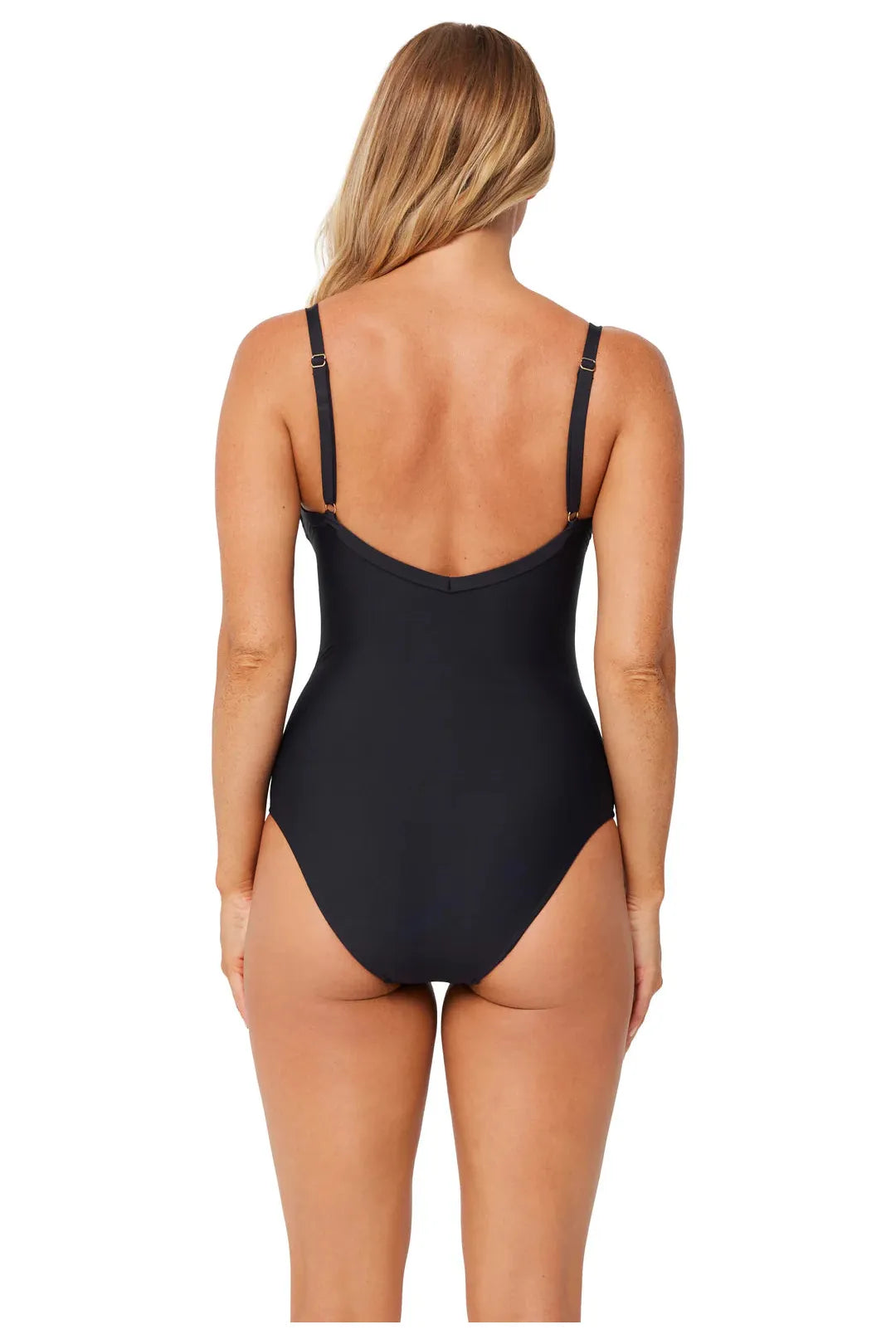 DD/E V Neck One Piece - Black