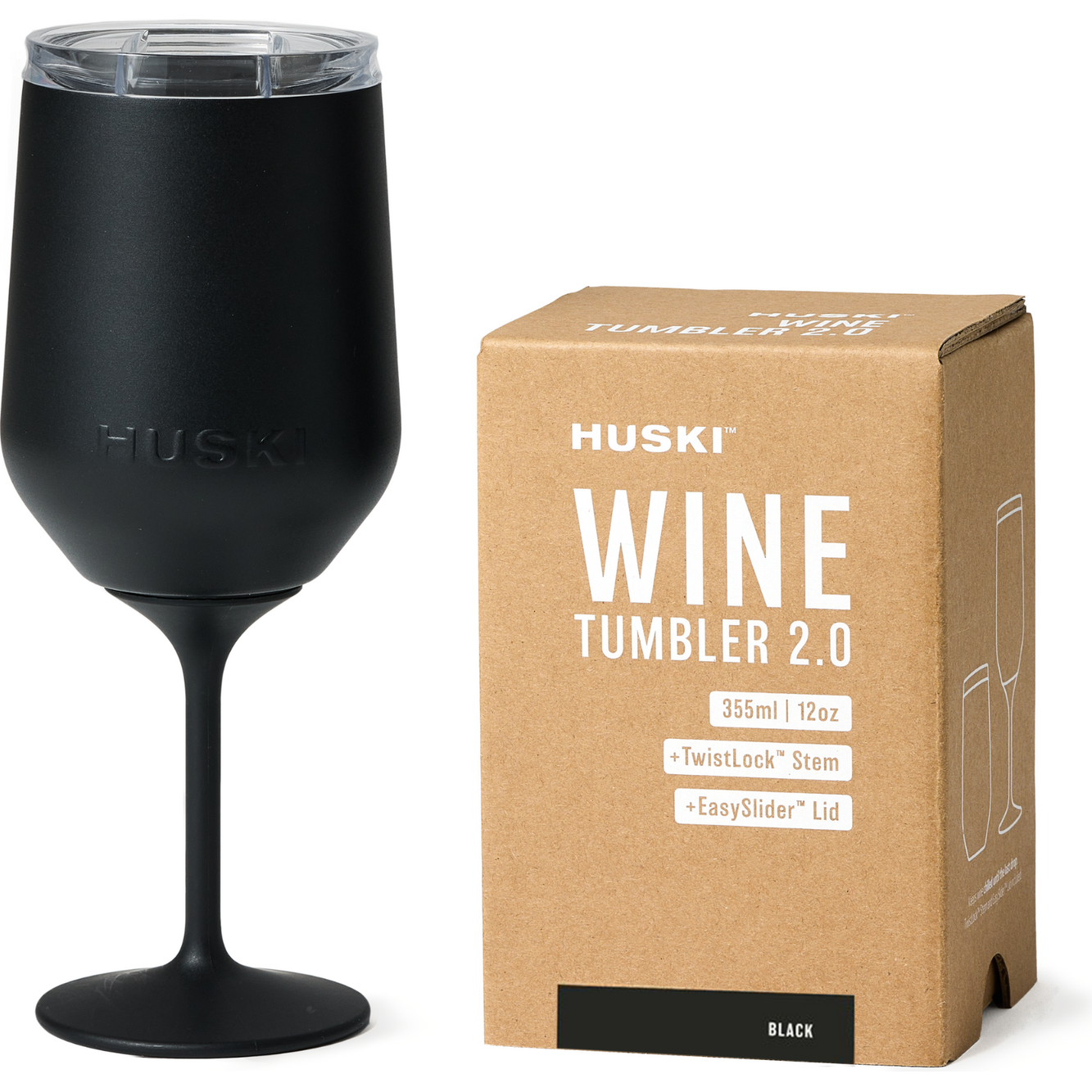 Huski Wine Tumbler 2.0 - Black