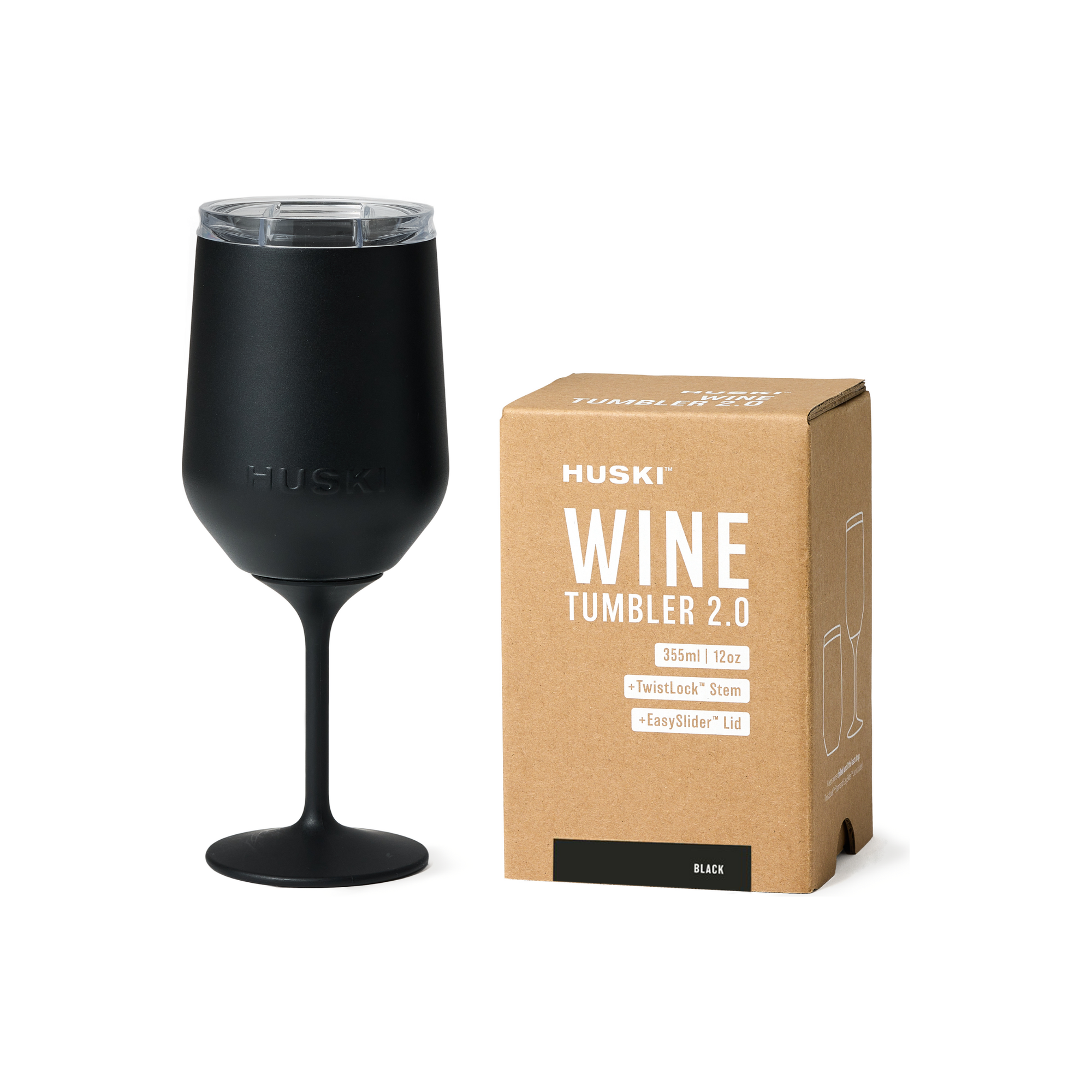 Huski Wine Tumbler 2.0 - Black