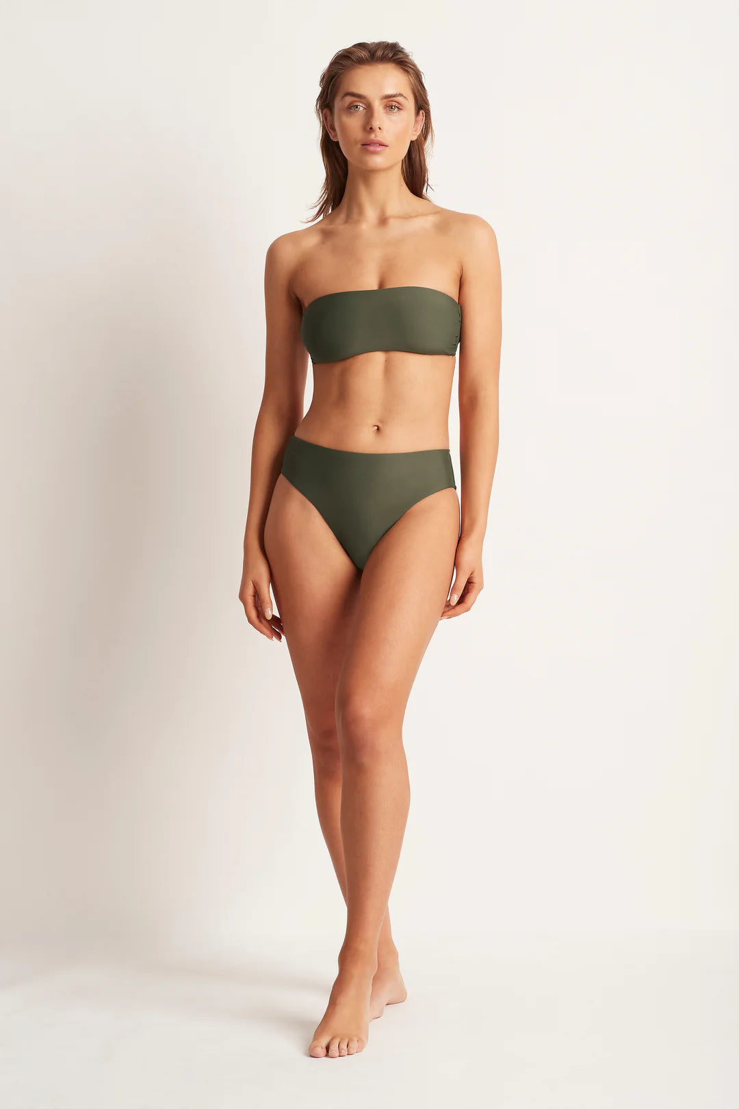 Mid Rise Pant - Khaki