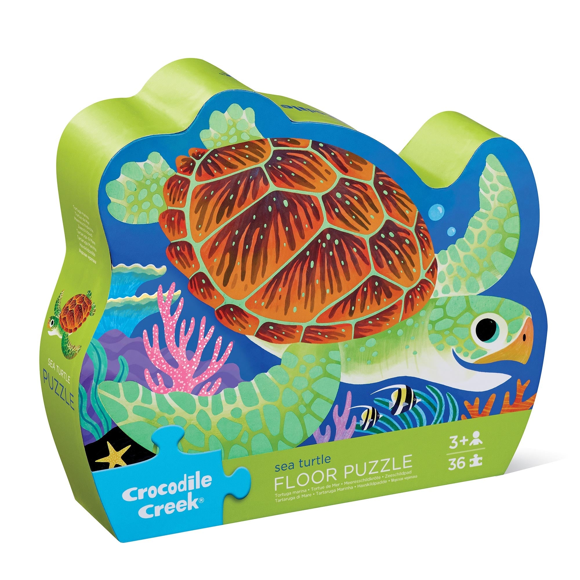 Classic Floor Puzzle - 36 pc - Sea Turtle (Foil Stamped)