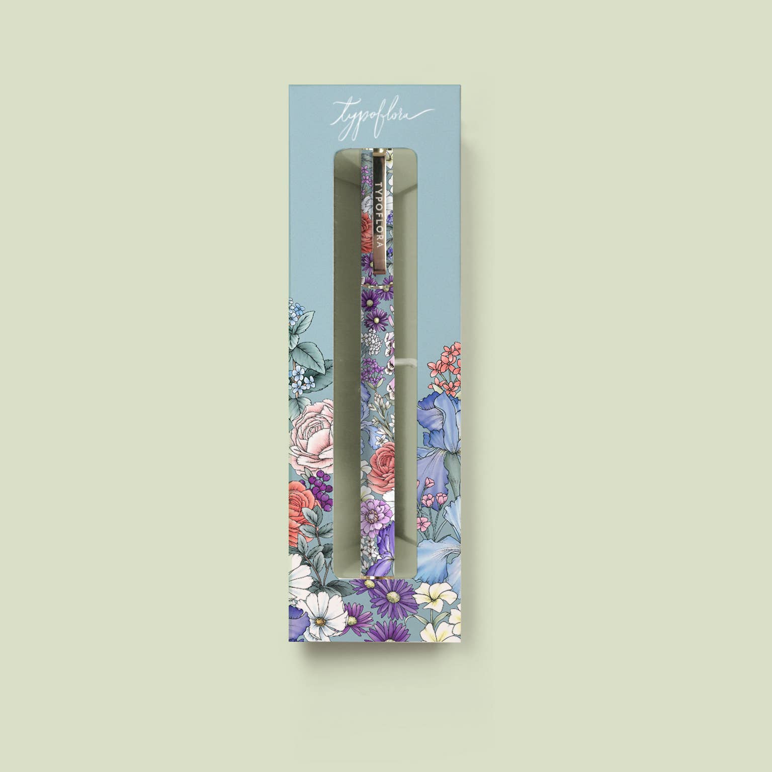 Rollerball Pen - Blooms in Blue