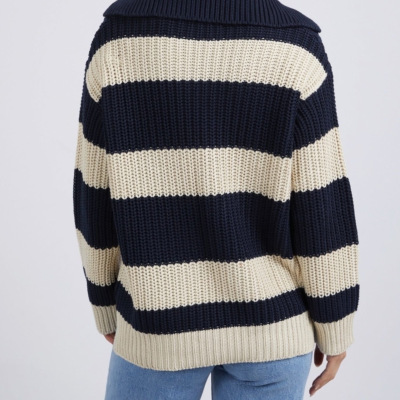 ESTELLA STRIPE KNIT - NAVY