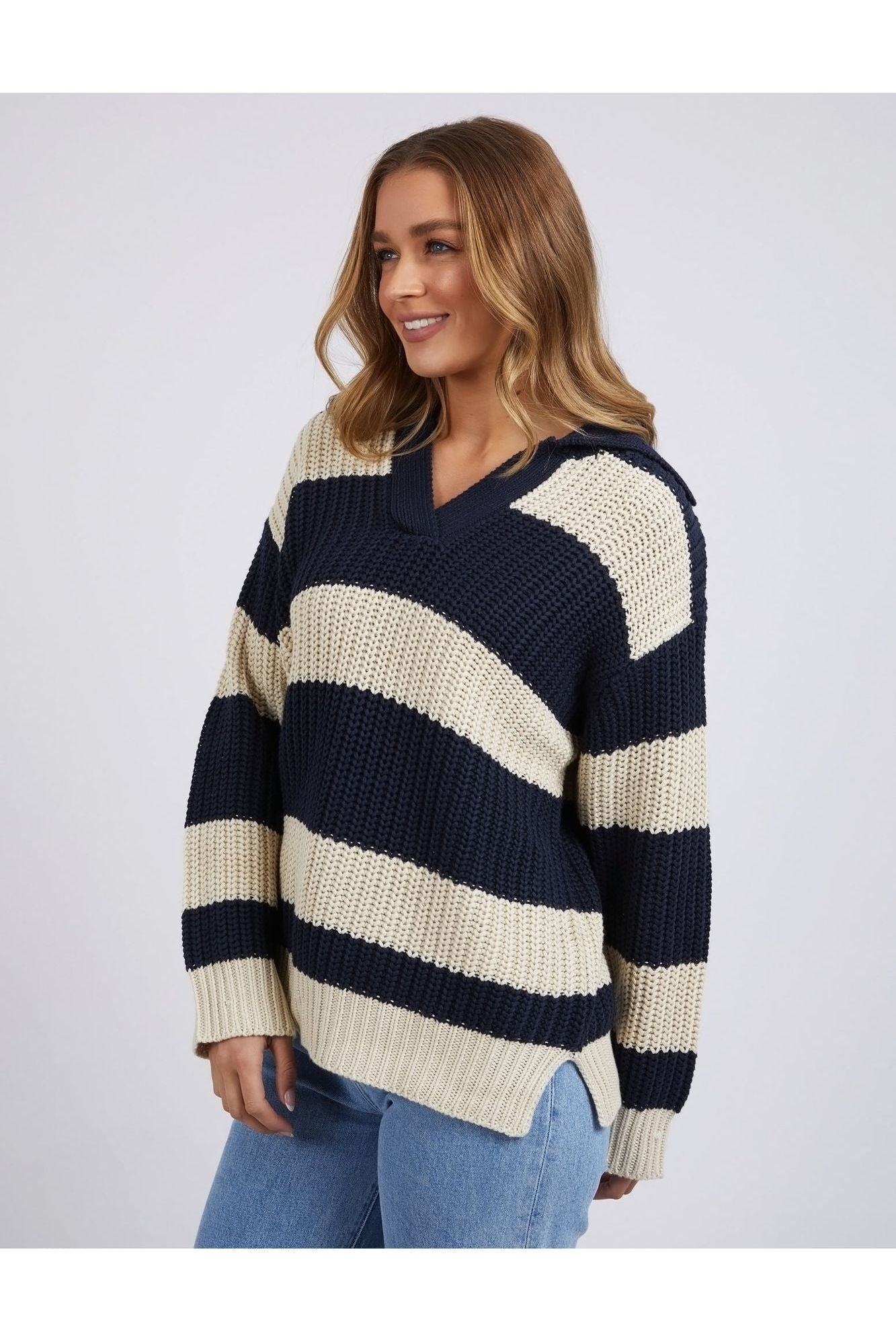 ESTELLA STRIPE KNIT - NAVY
