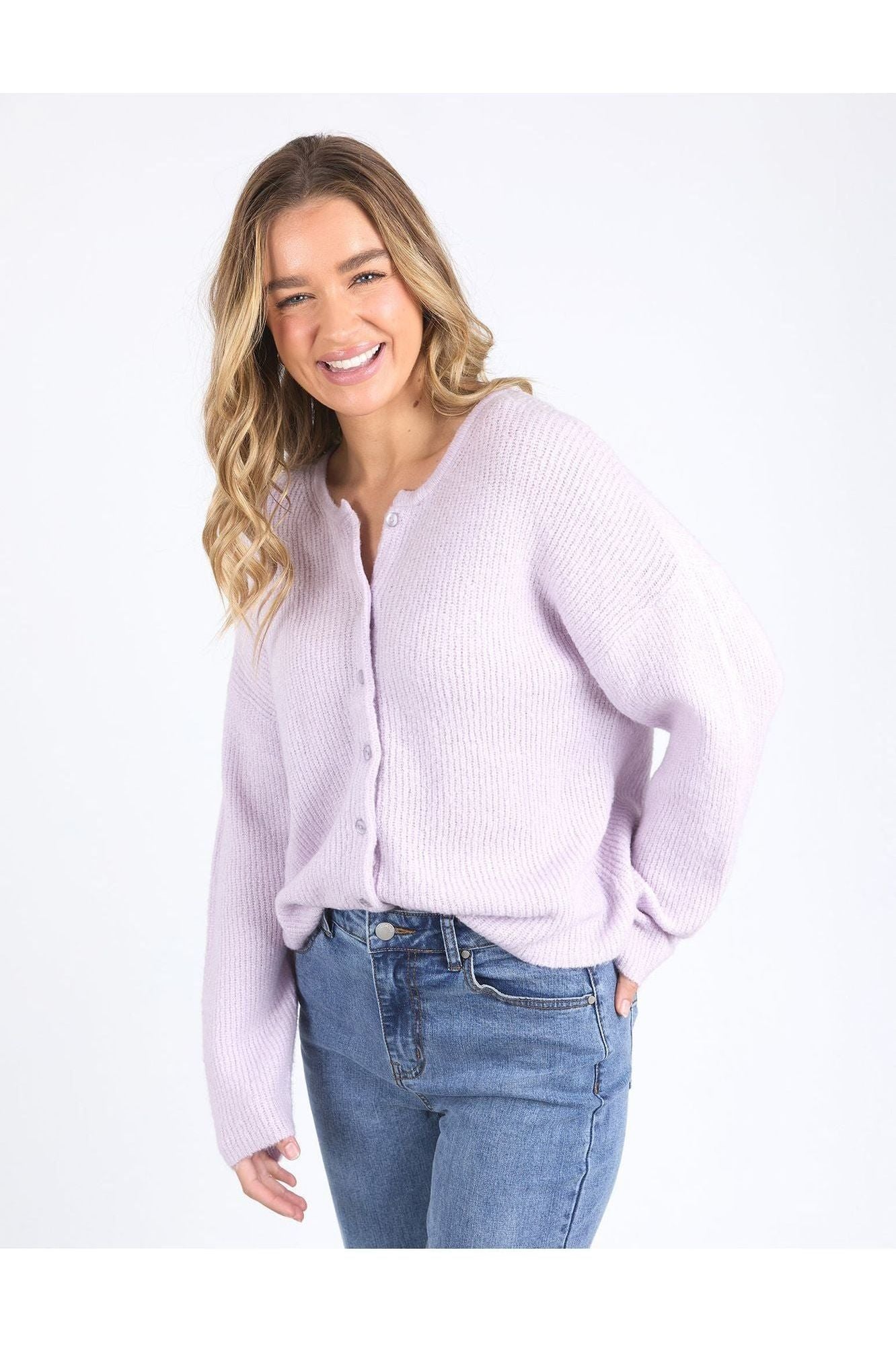 MURPHY KNIT CARDI - LAVANDER
