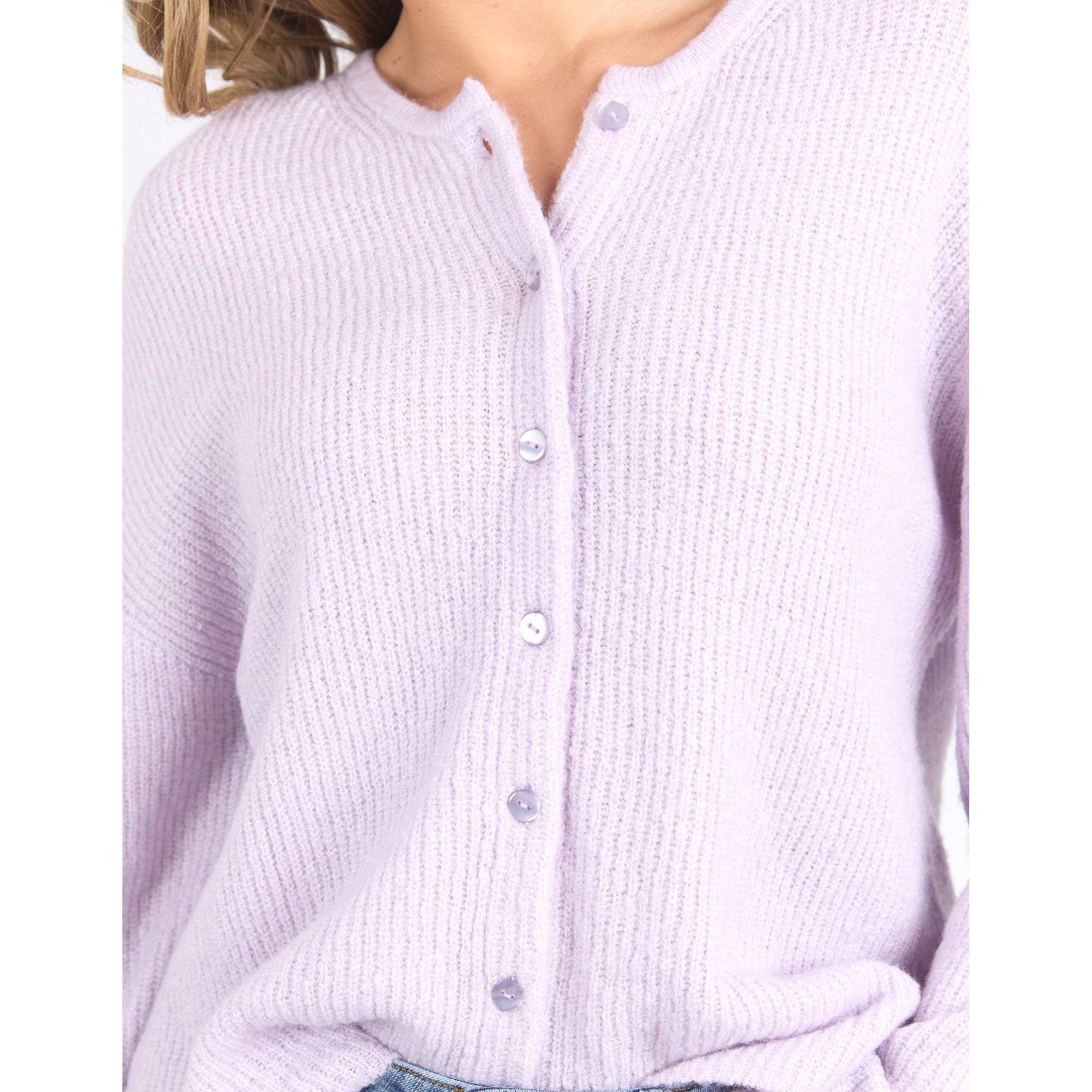 MURPHY KNIT CARDI - LAVANDER