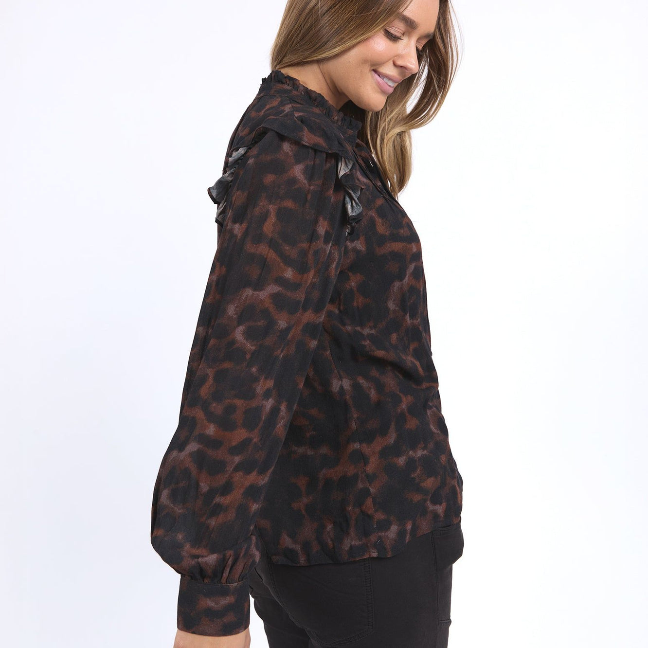 TULLIANA LEOPARD TOP