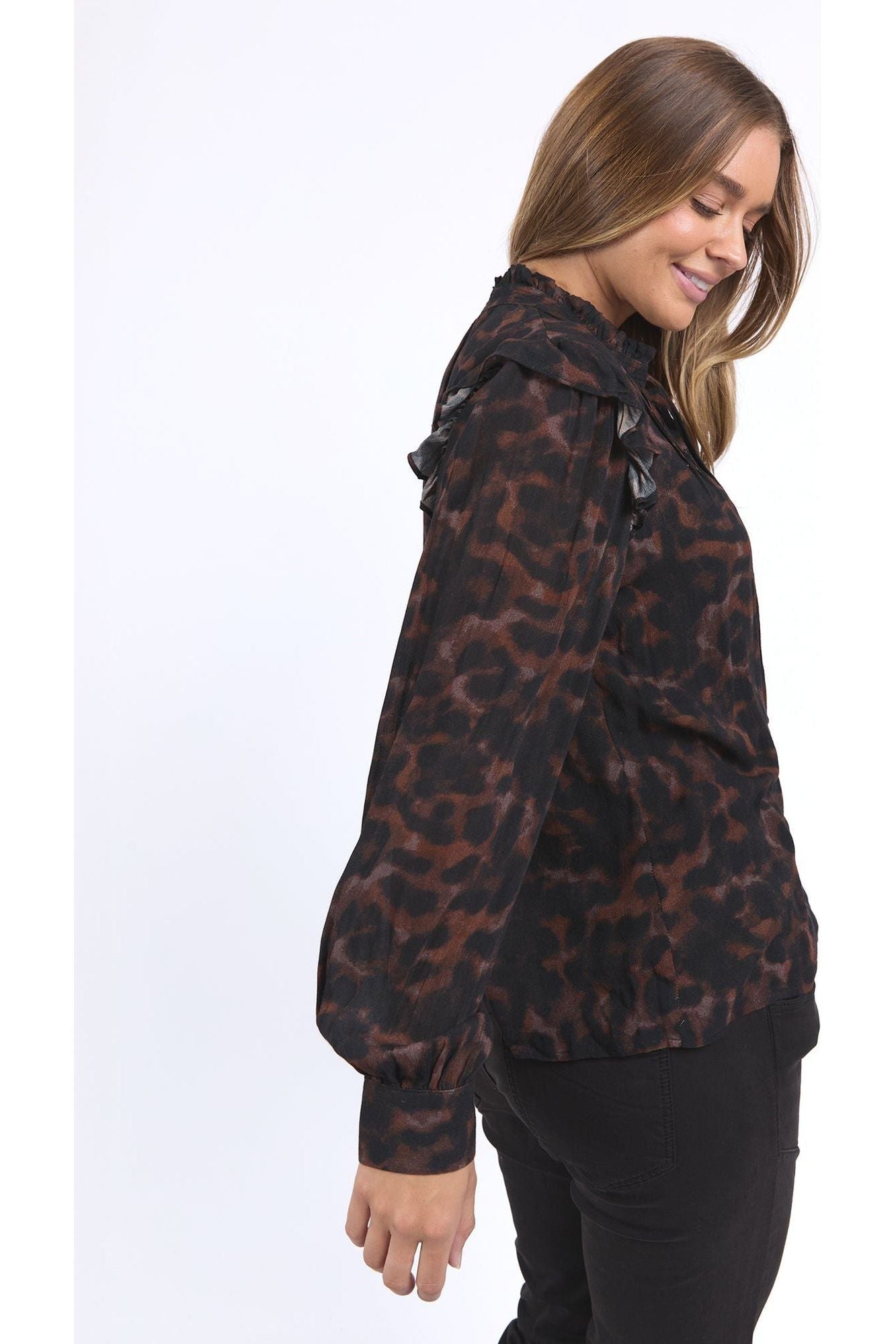 TULLIANA LEOPARD TOP