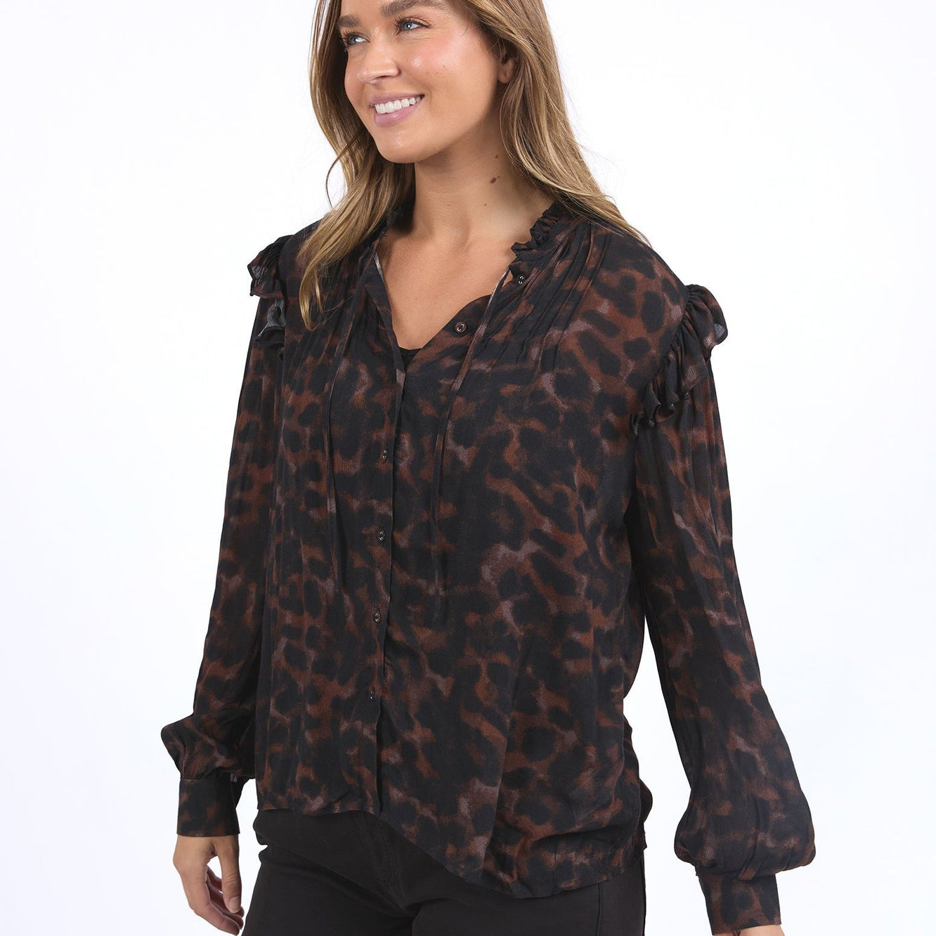 TULLIANA LEOPARD TOP