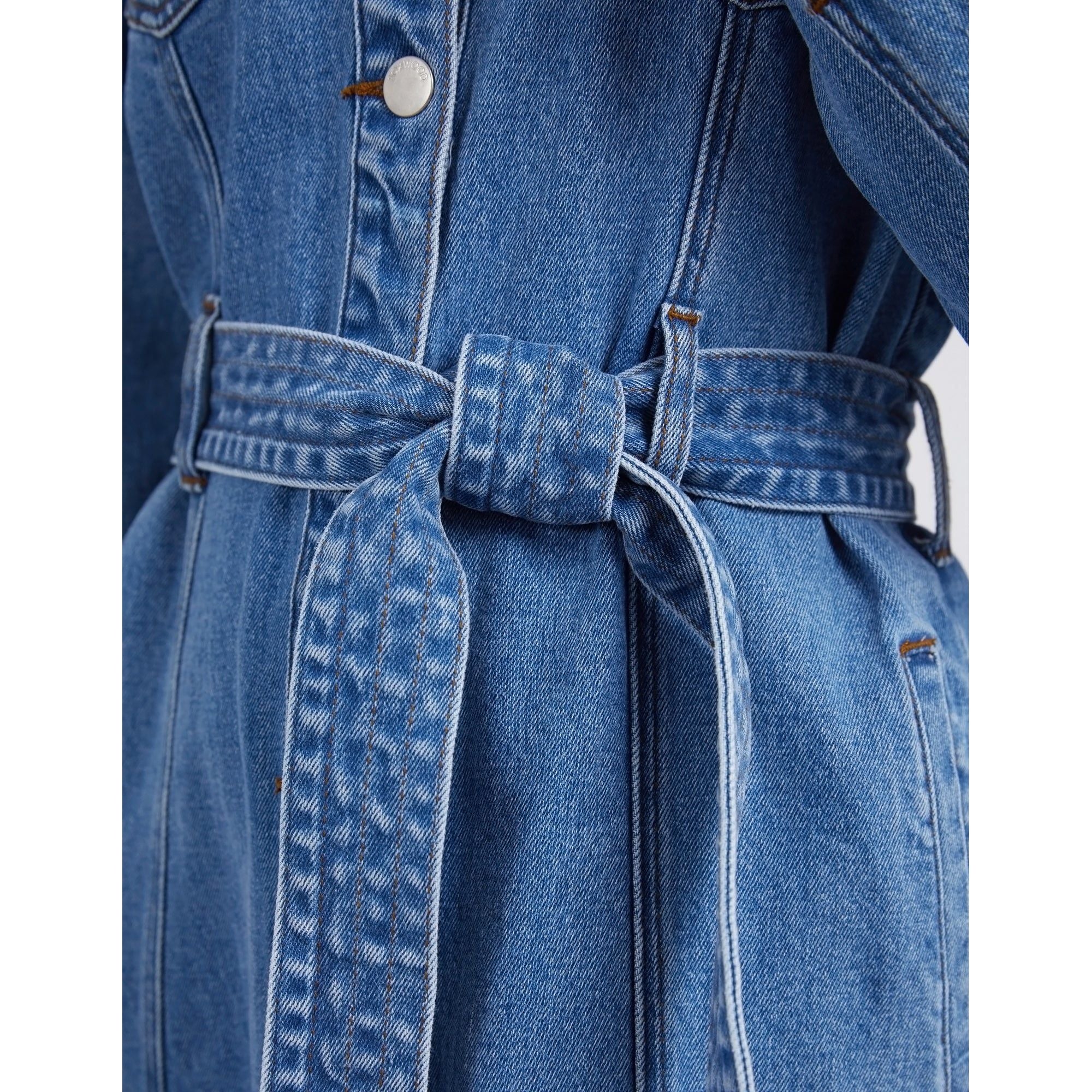RILEY DENIM DRESS - BLUE