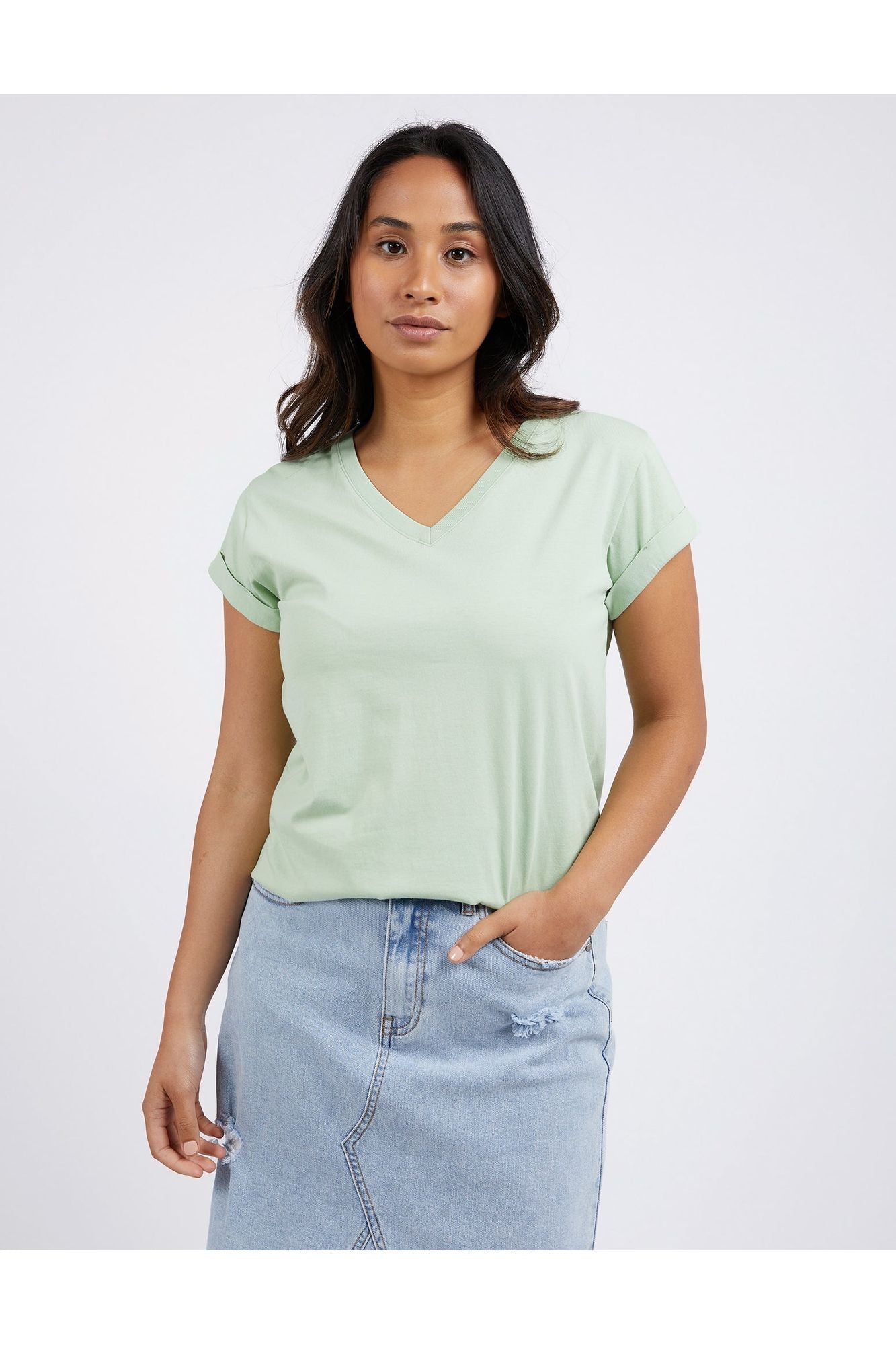 MANLY VEE TEE - Mint