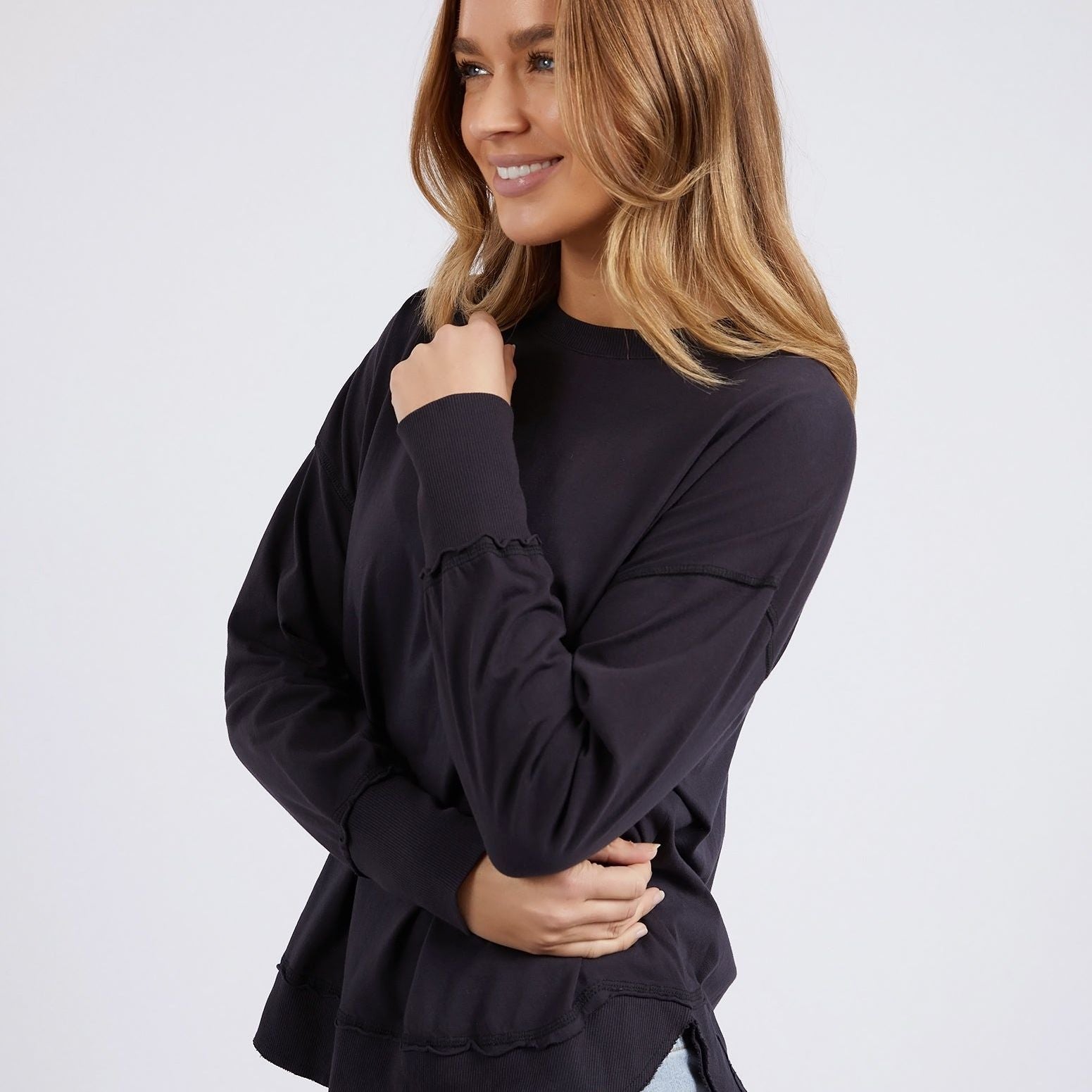 FARRAH LONG SLEEVE - Black