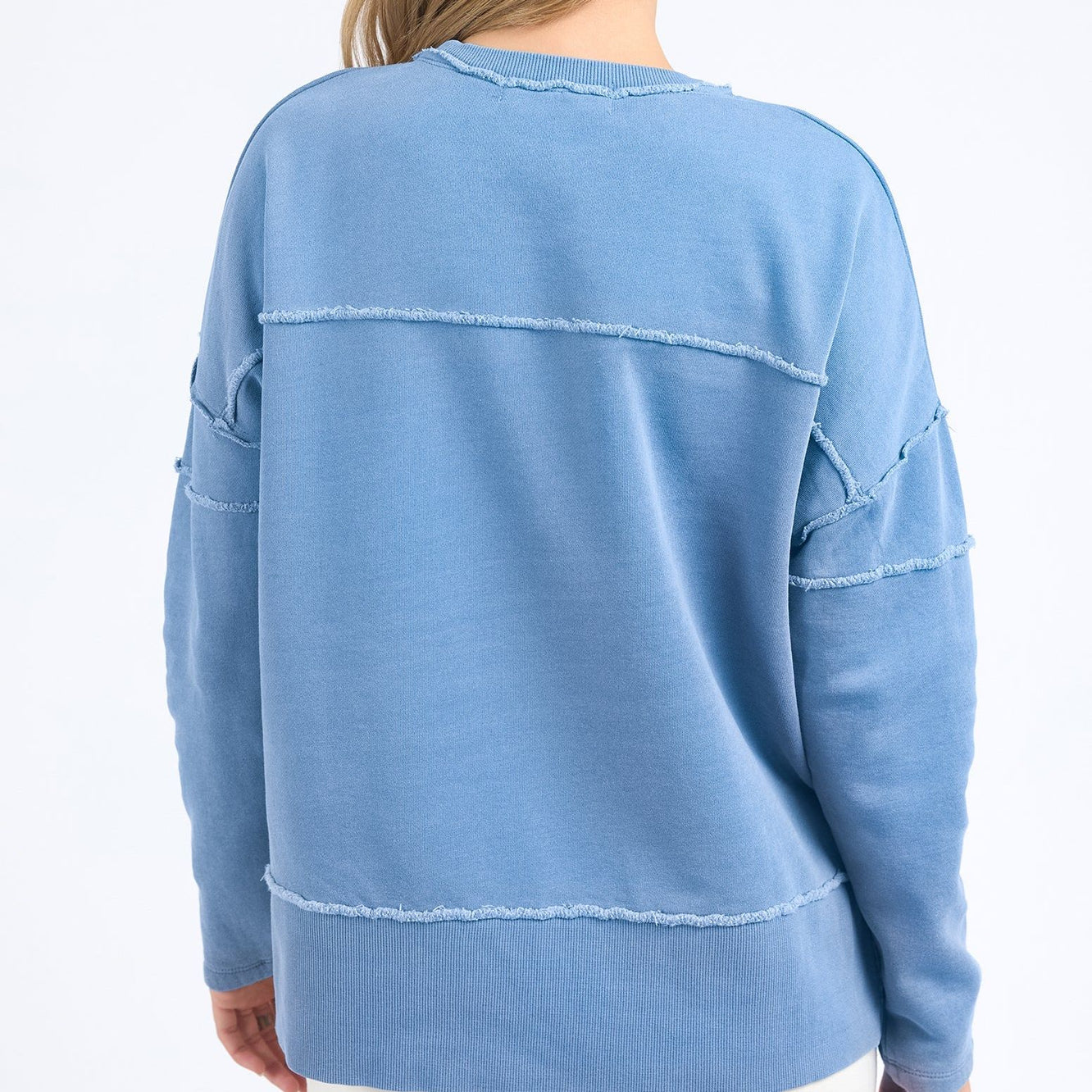 JAYNE THROW ON FLEECE - BLUE