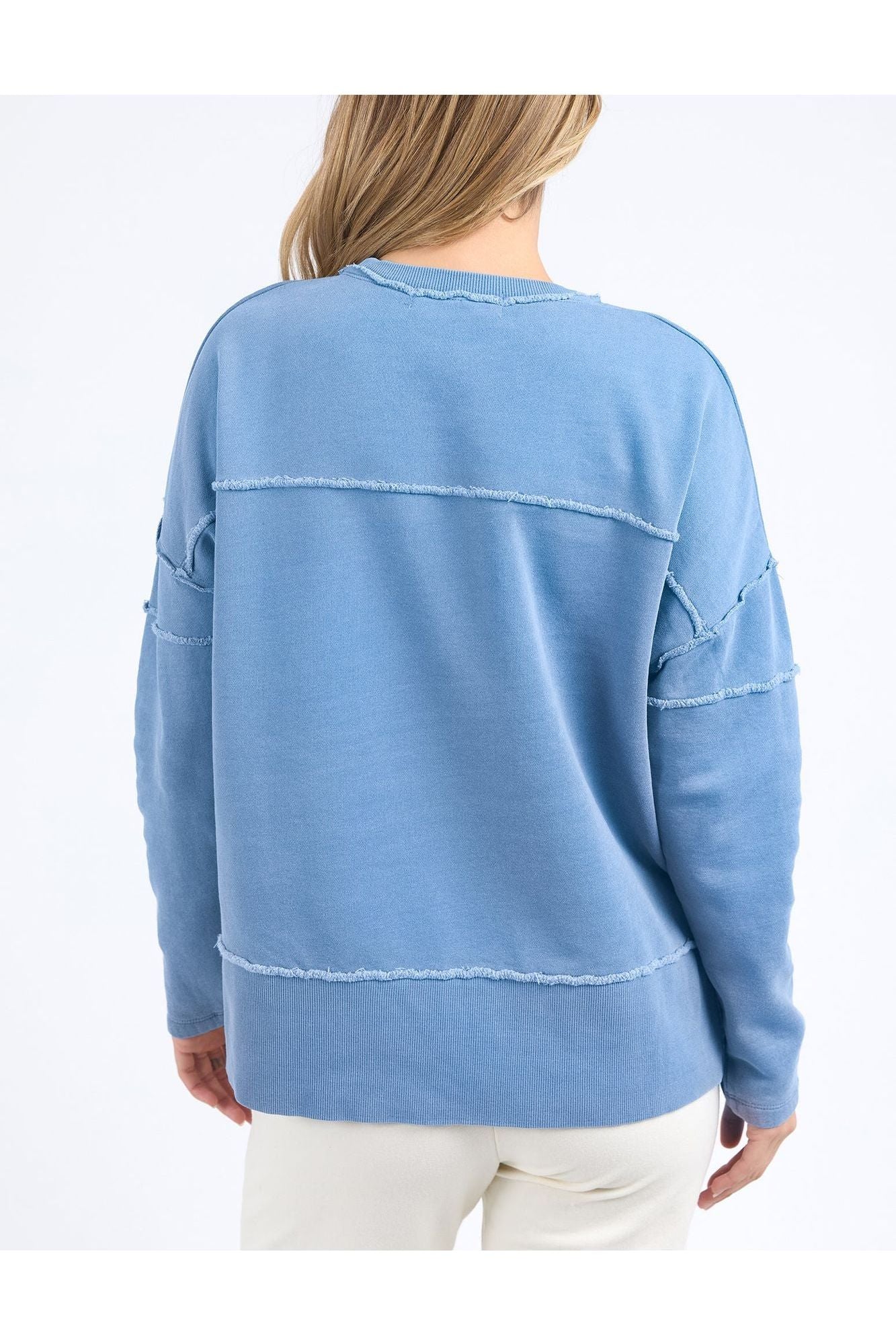 JAYNE THROW ON FLEECE - BLUE