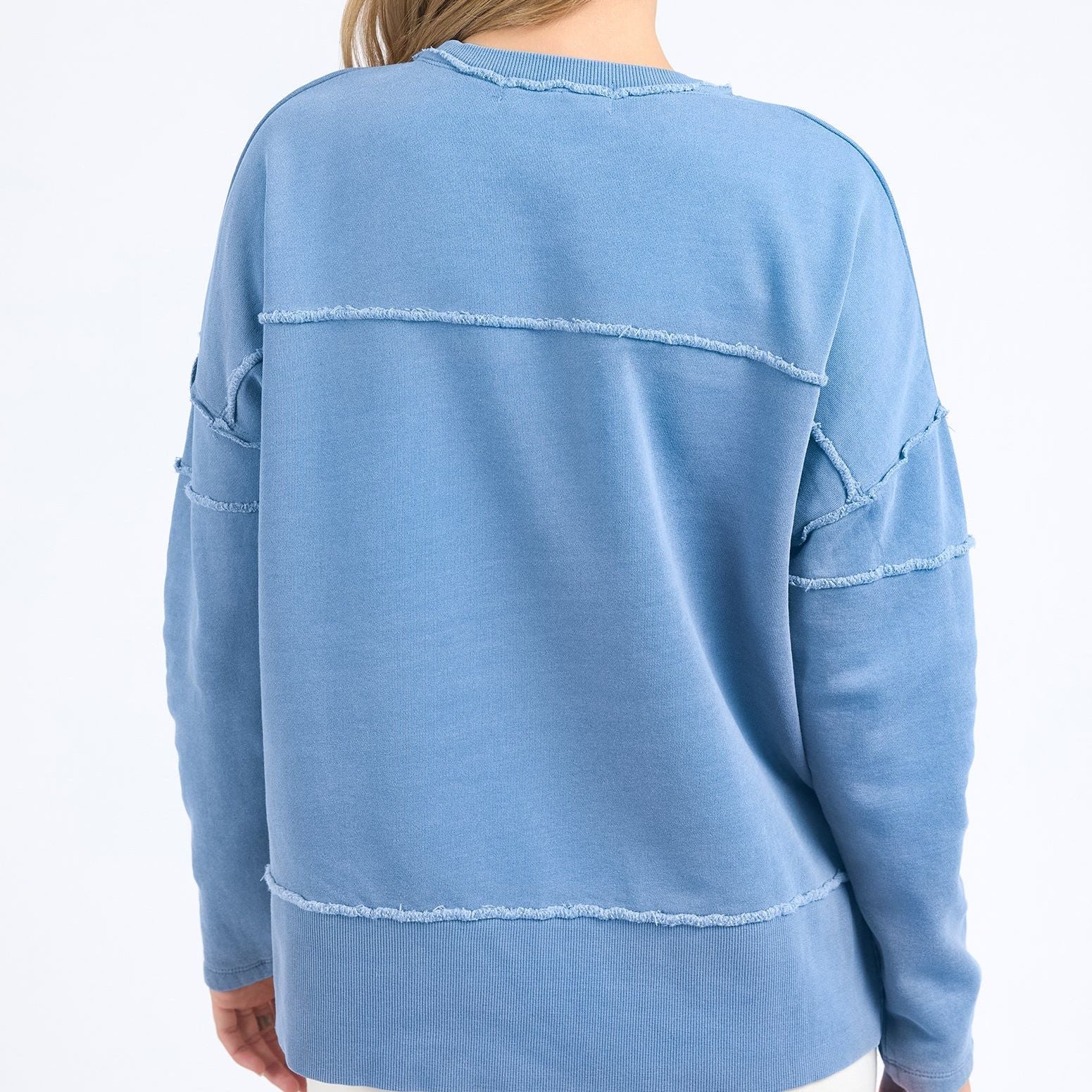 JAYNE THROW ON FLEECE - BLUE