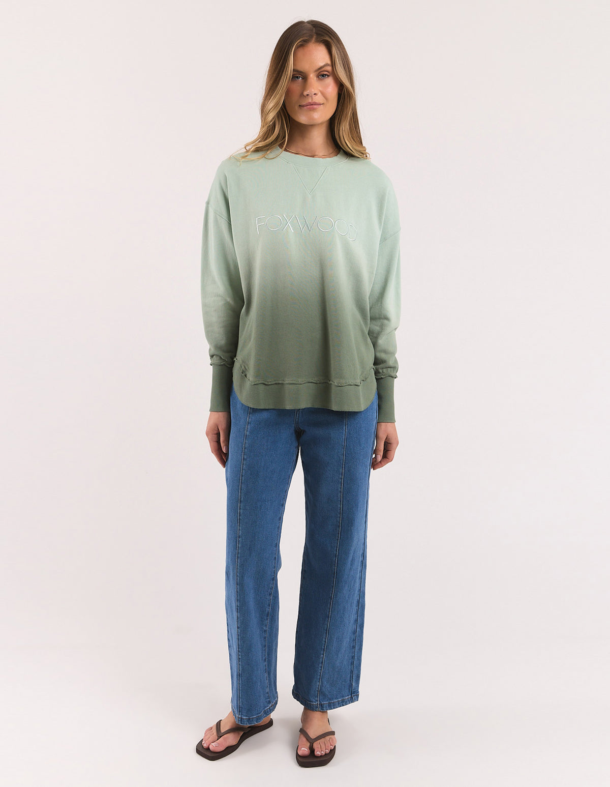 SIMPLIFIED CREW - SAGE OMBRE