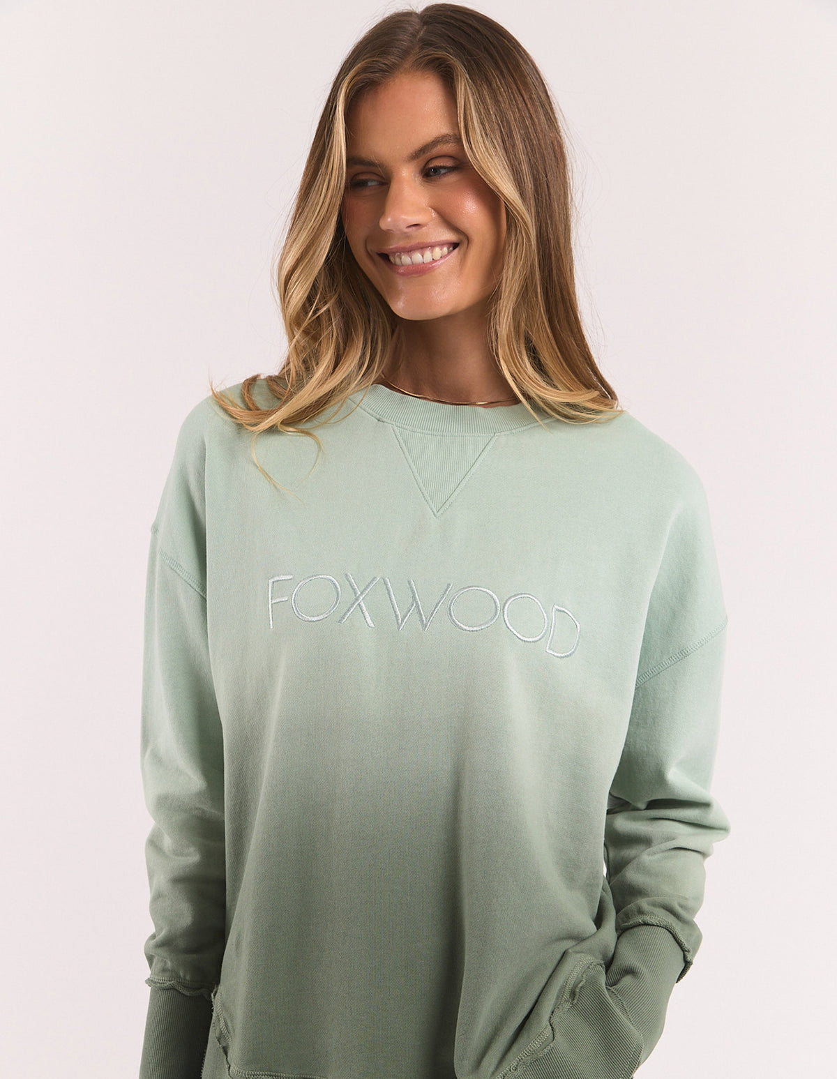 SIMPLIFIED CREW - SAGE OMBRE