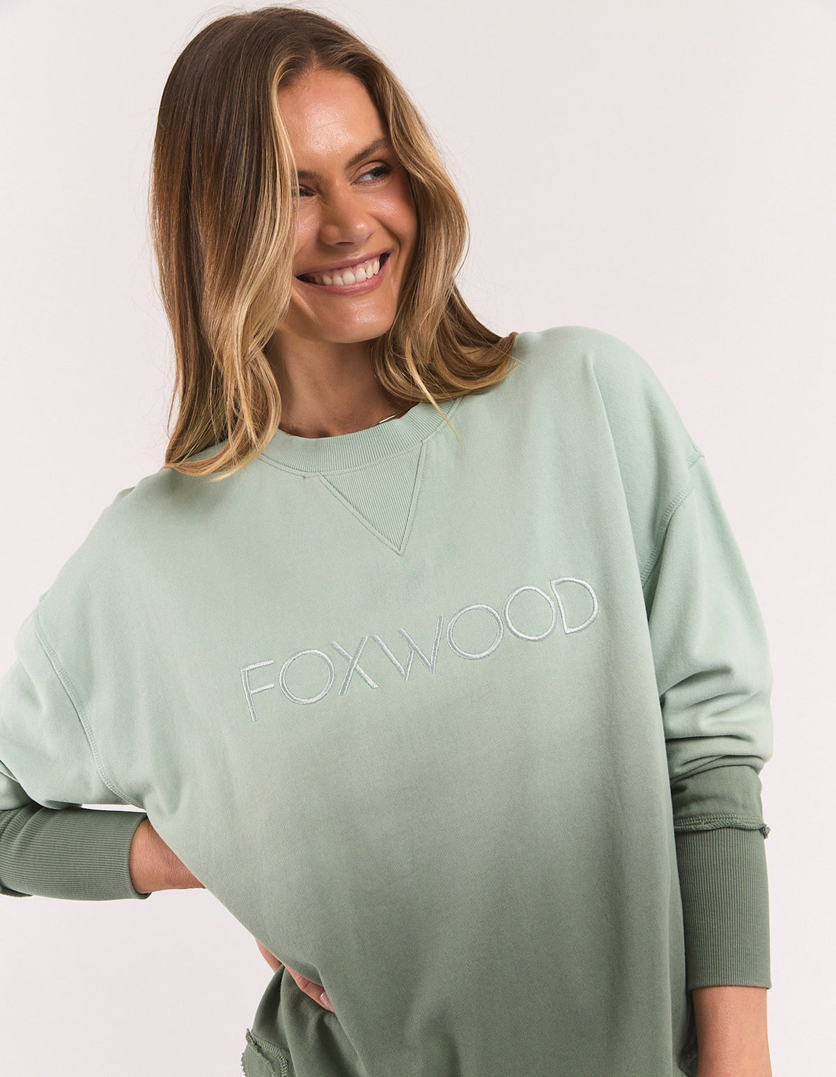 SIMPLIFIED CREW - SAGE OMBRE