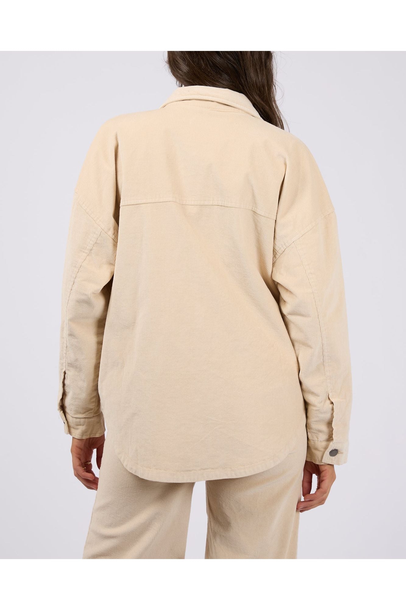 EMMA CORD SHACKET - VANILLA