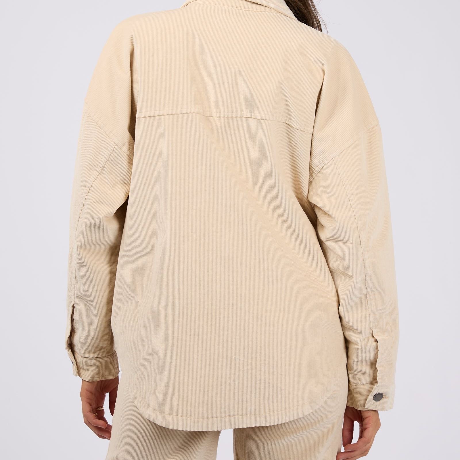 EMMA CORD SHACKET - VANILLA